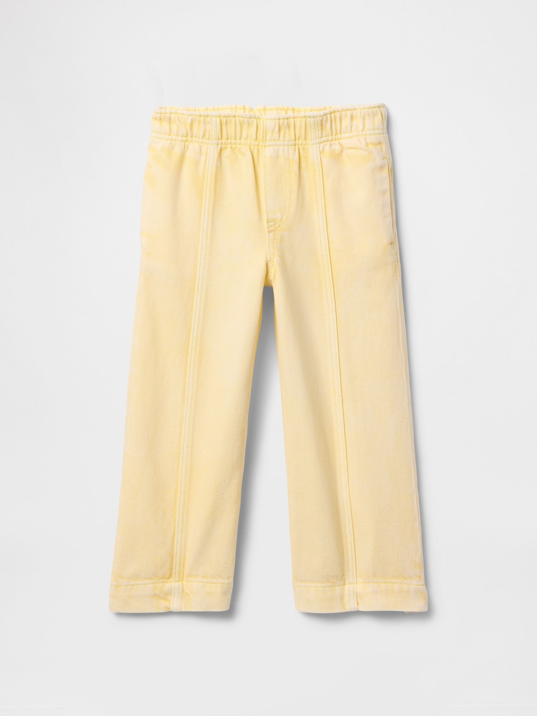 Yellow UltraSoft Pull On Baggy Wide Leg Jeans (6mths-5yrs) - Image 2 of 5