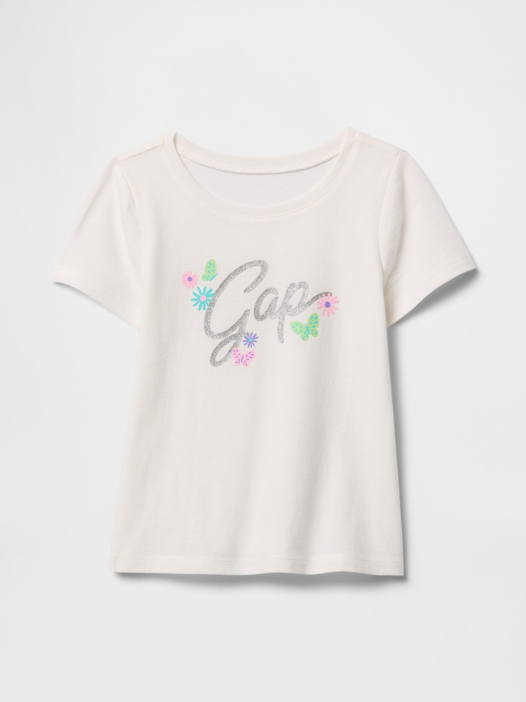 White Short Sleeve Crew Neck Graphic T-Shirt (6mths-5yrs) - Image 1 of 3
