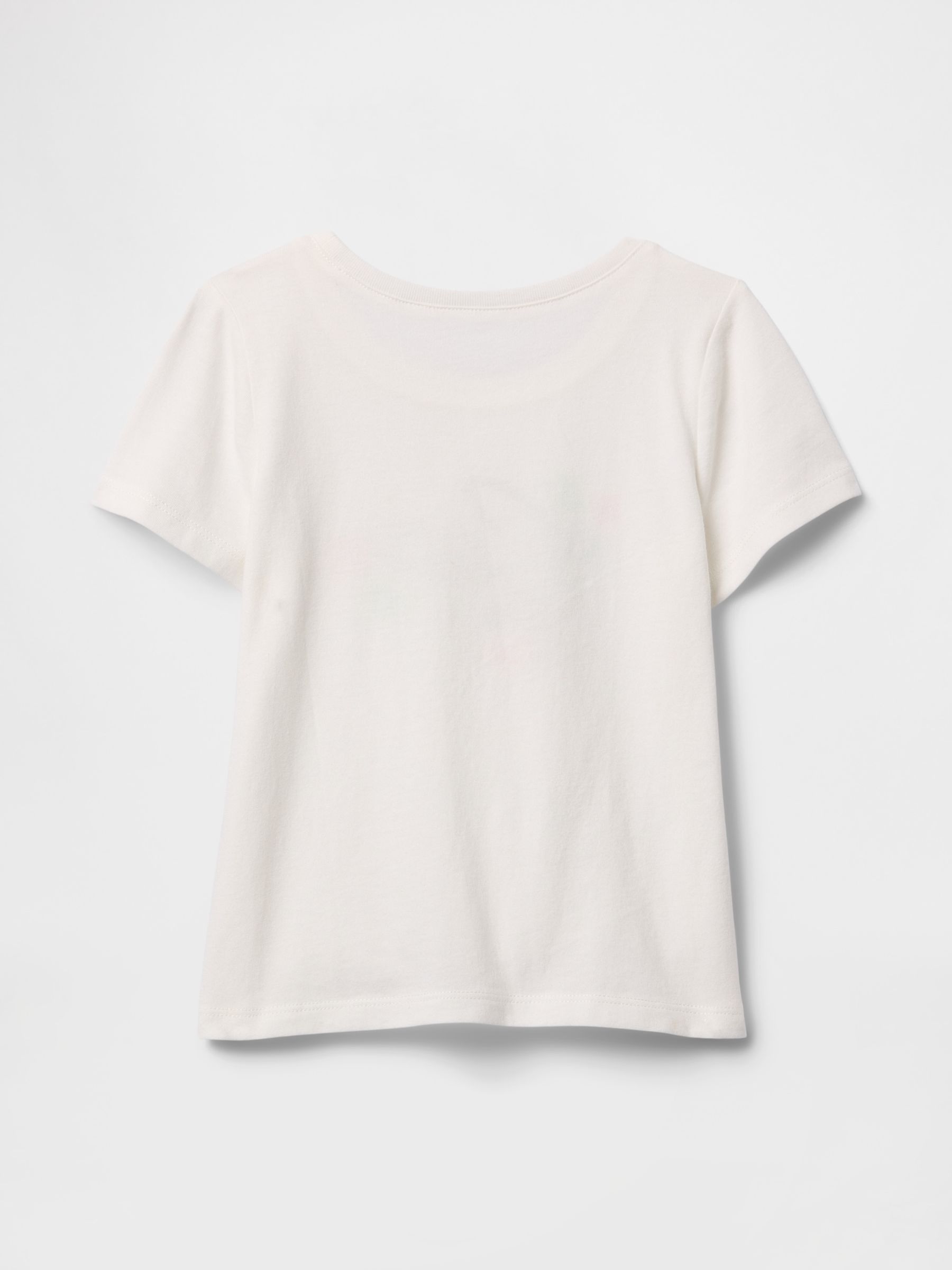 White Short Sleeve Crew Neck Graphic T-Shirt (6mths-5yrs) - Image 2 of 3