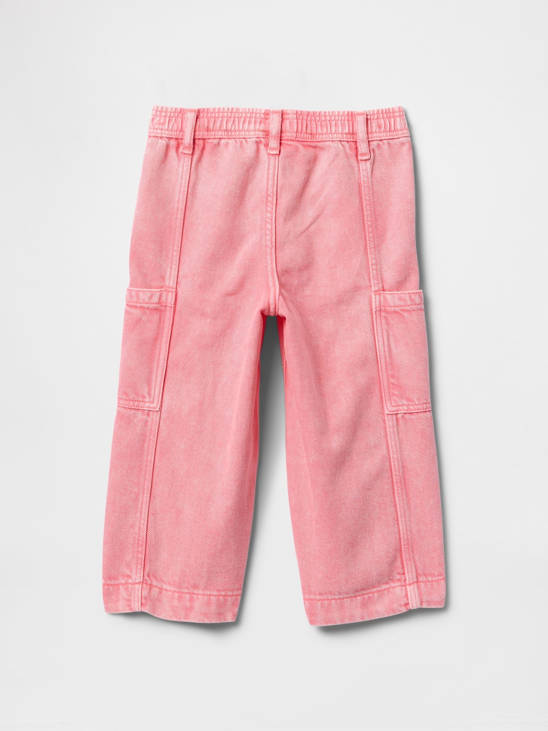 Pink UltraSoft Pull On Cargo Jeans (6mths-5yrs) - Image 2 of 5