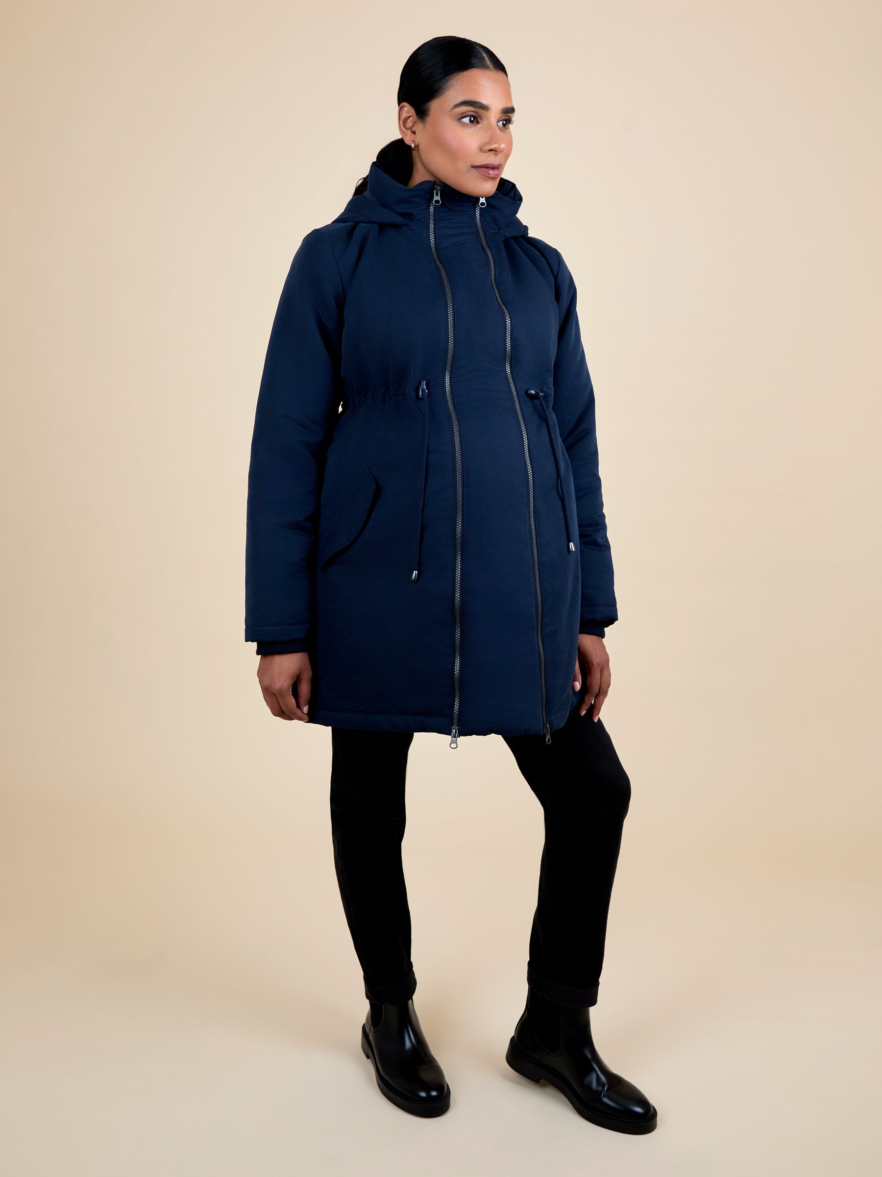 Navy 2-In-1 Padded Parka - Image 2 of 4