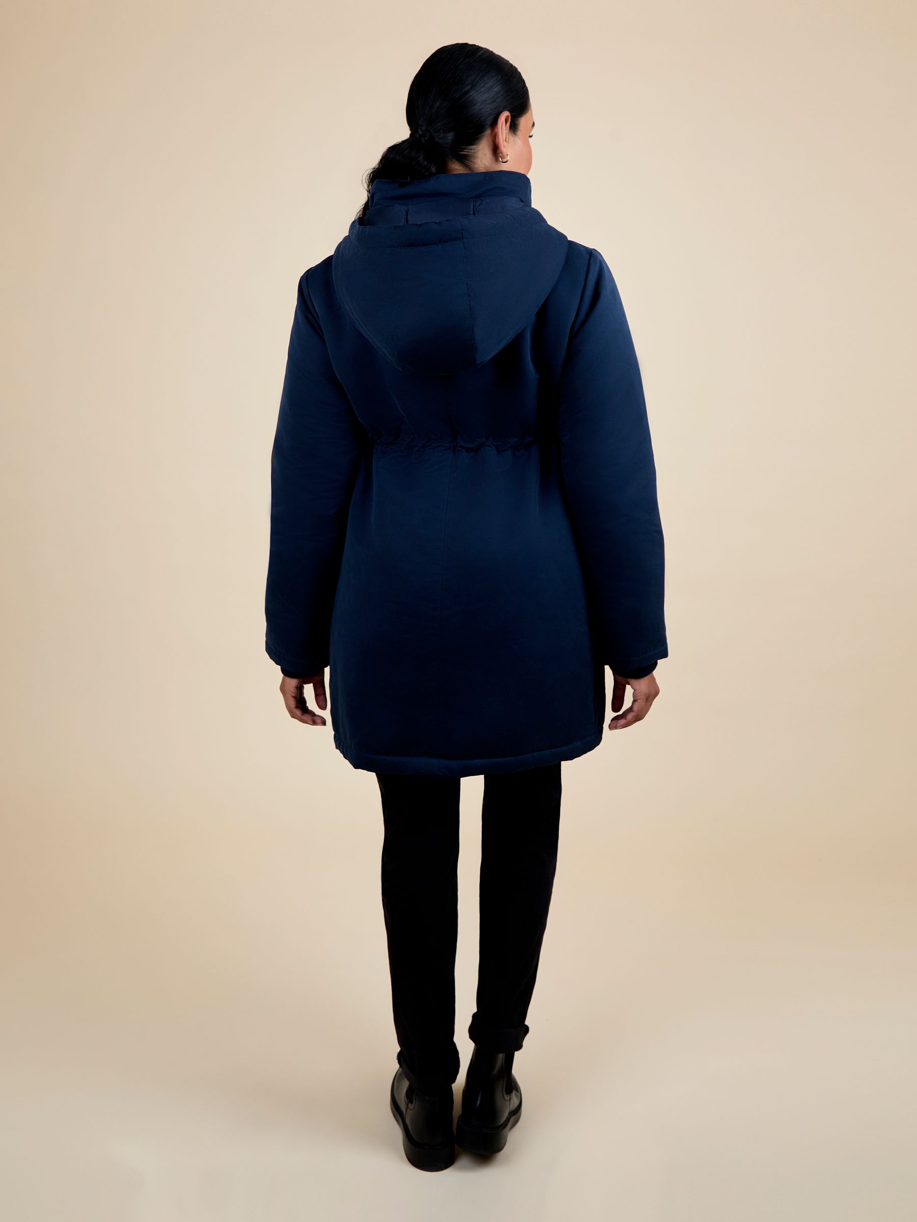 Navy 2-In-1 Padded Parka - Image 3 of 4