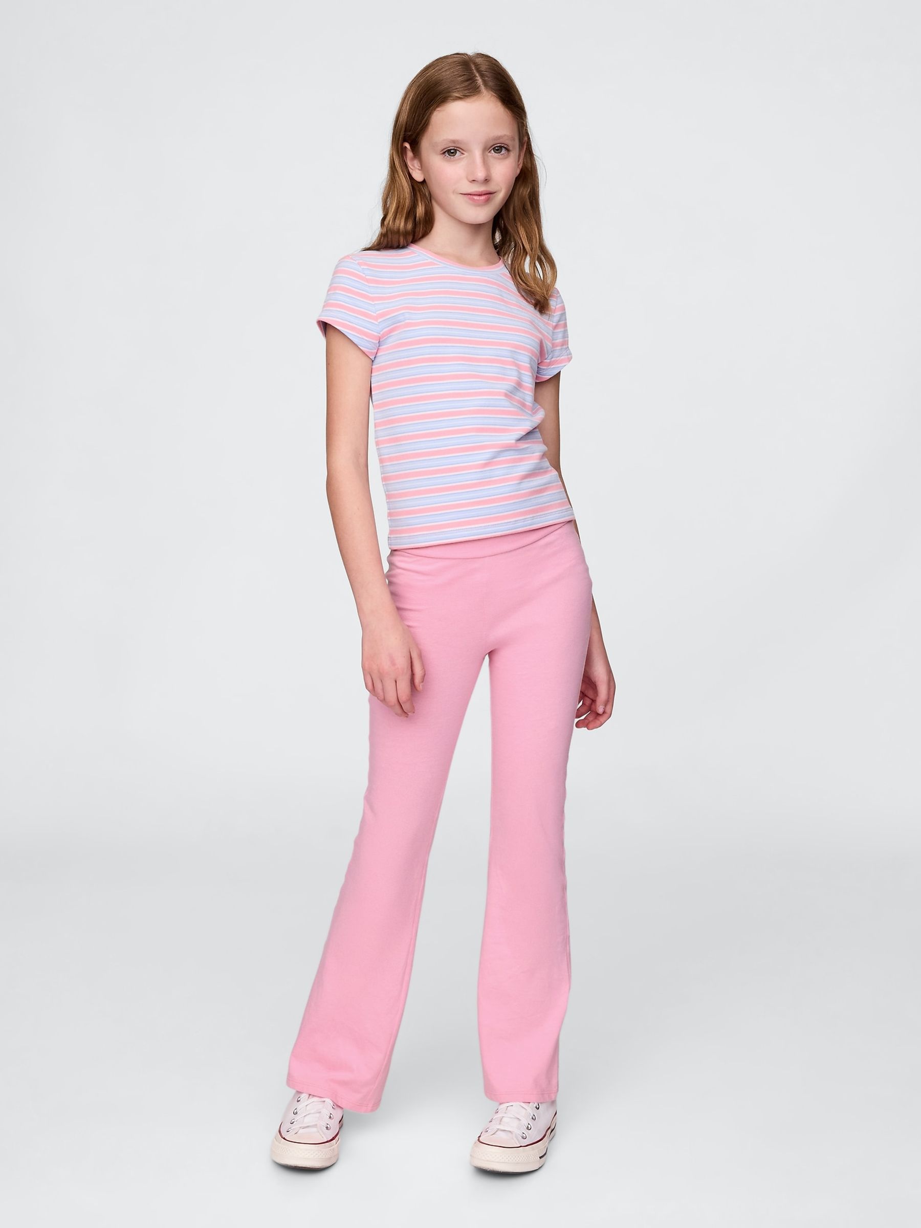 Light Pink Flare Leggings (4-13yrs) - Image 3 of 5