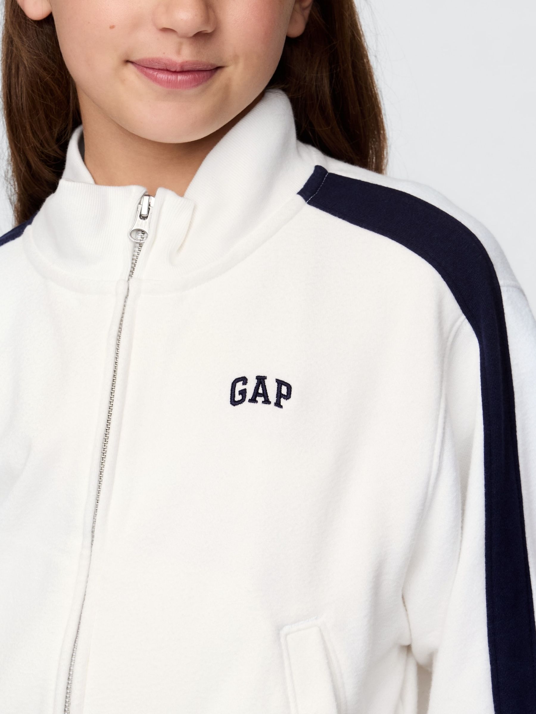 White Vintage Soft Logo Zip Jacket (4-13yrs) - Image 4 of 5