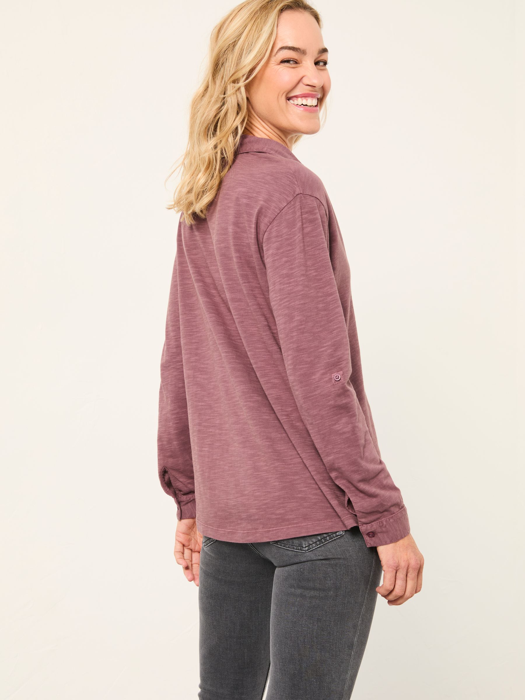 Paige Dusky Purple Jersey Shirt - Image 2 of 6