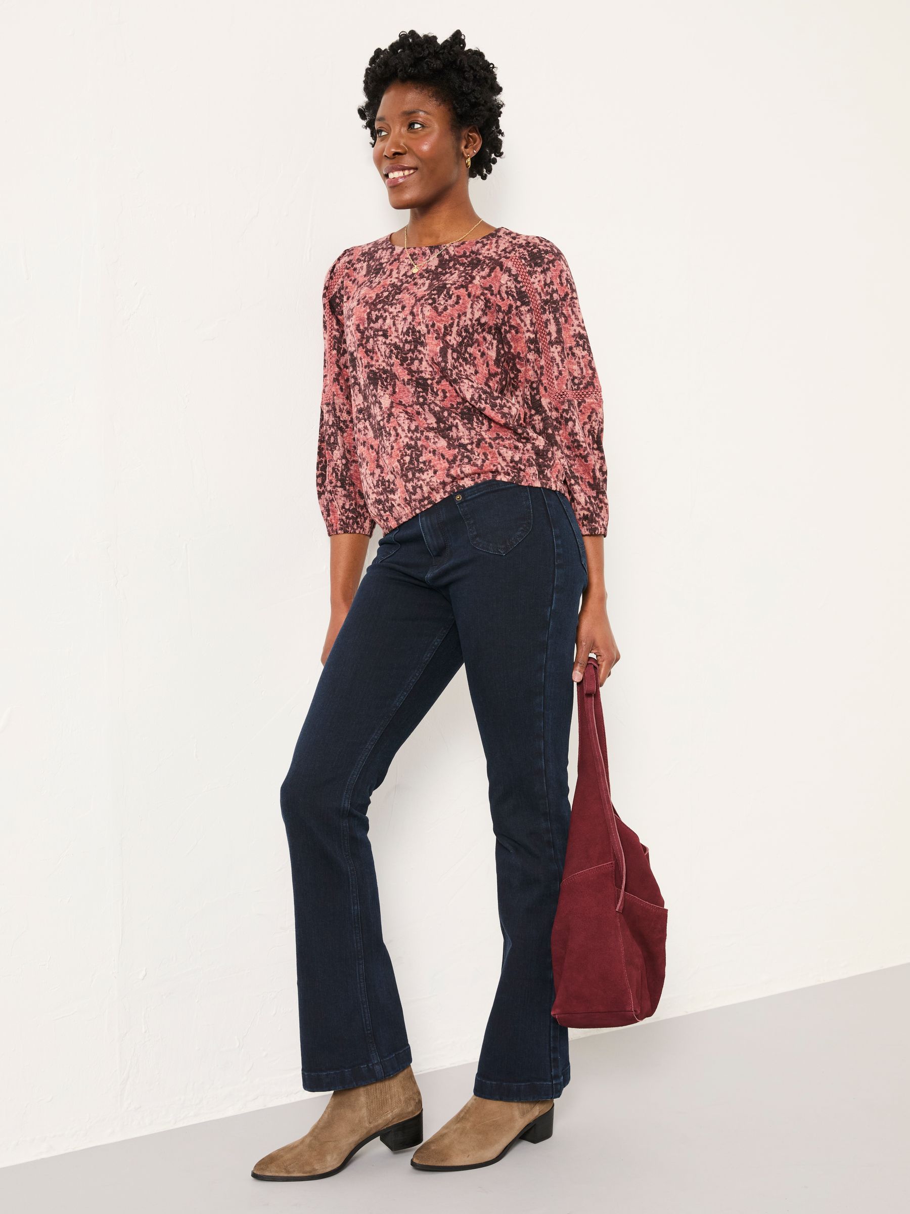 Cassie Purple Vintage Floral Broderie Top - Image 3 of 6
