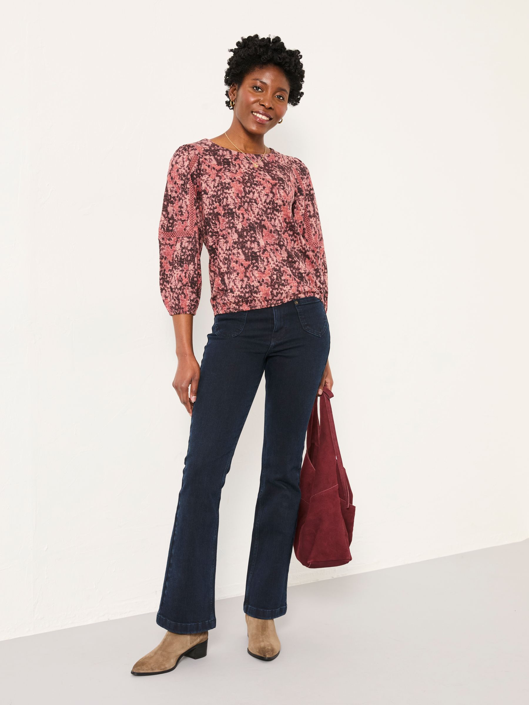 Cassie Purple Vintage Floral Broderie Top - Image 5 of 6