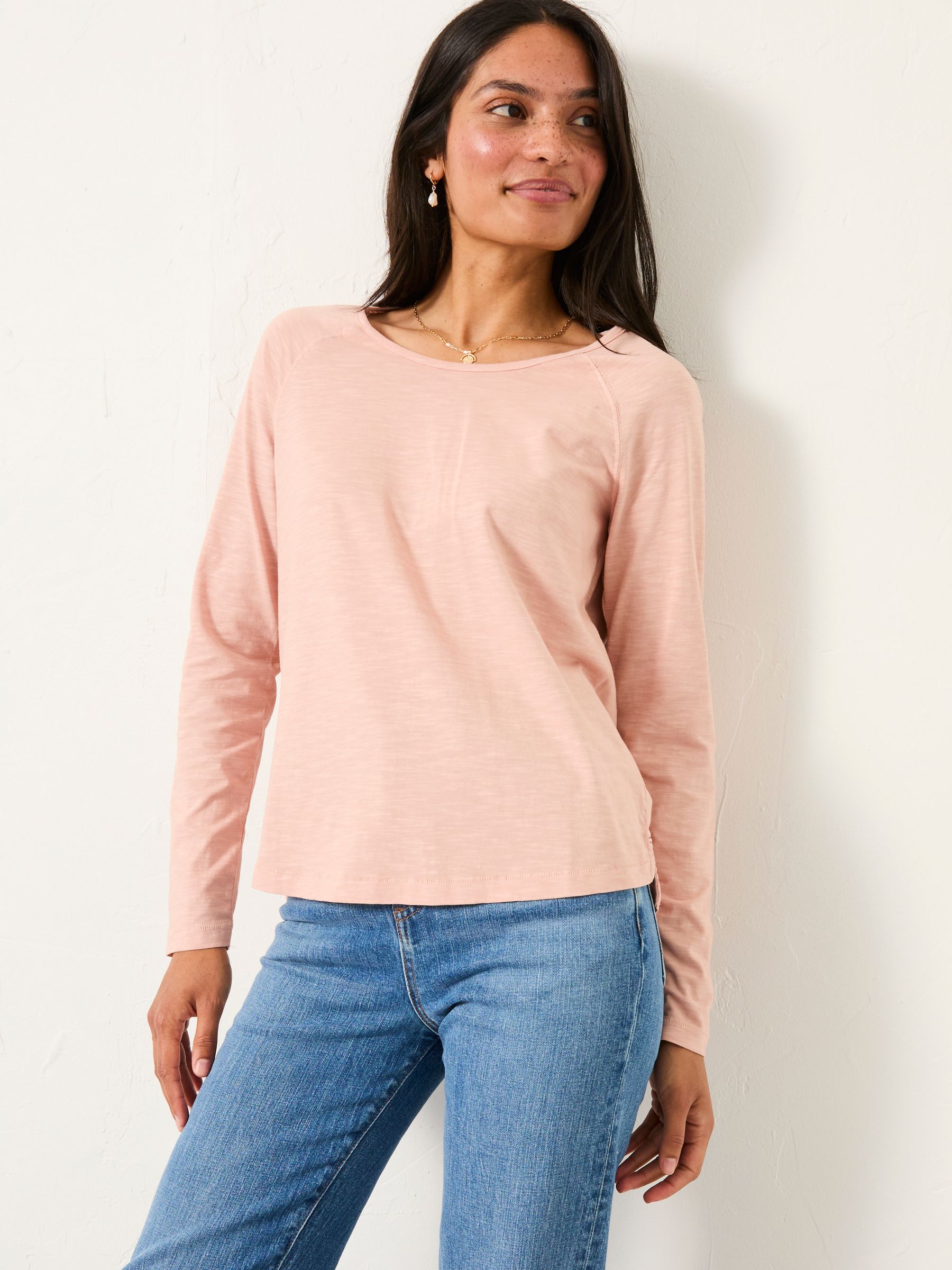 Ava Rose Pink Long Sleeve T Shirt - Image 1 of 5