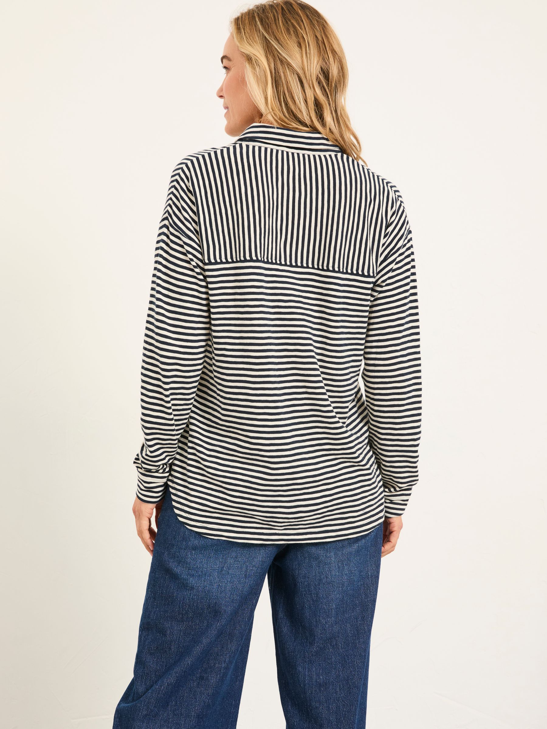 Navy Stripe Jersey Shirt - Image 2 of 5