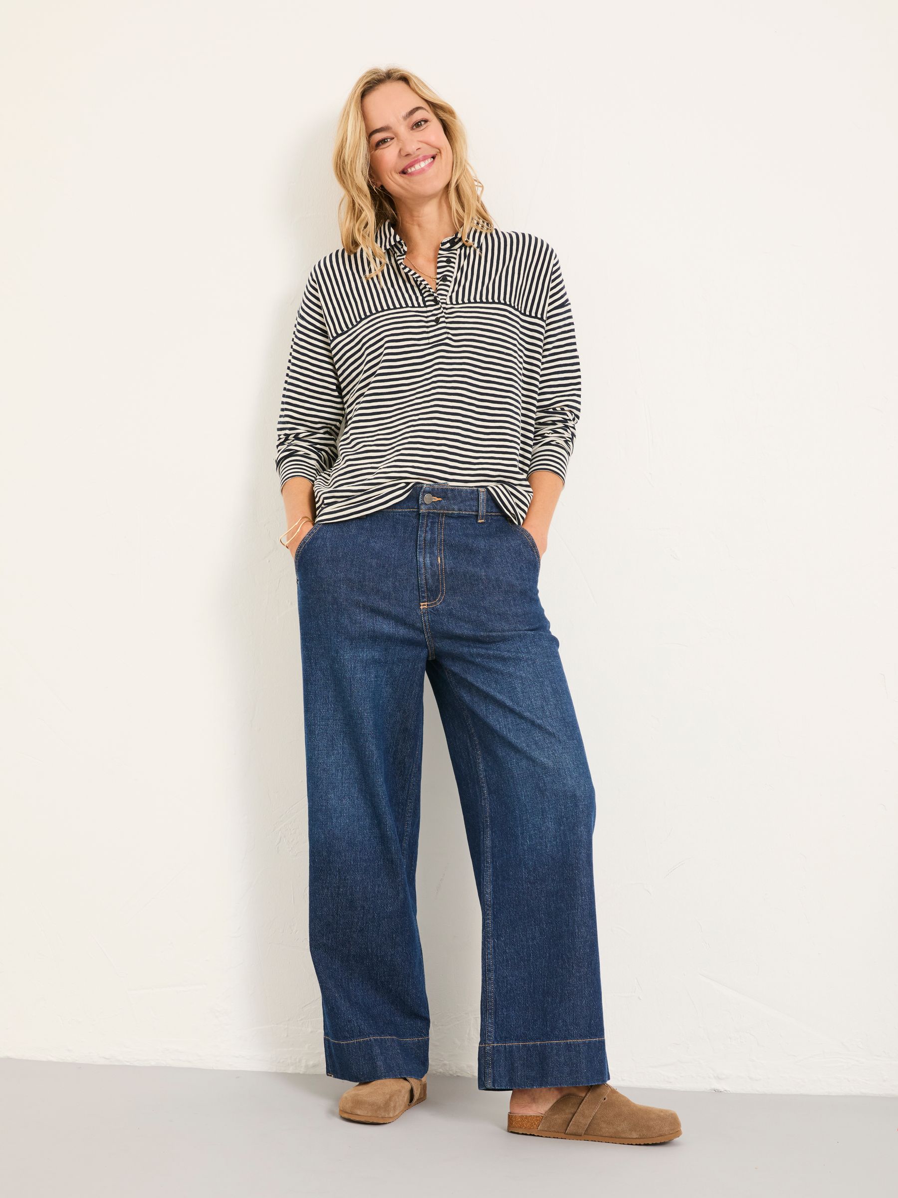Navy Stripe Jersey Shirt - Image 4 of 5