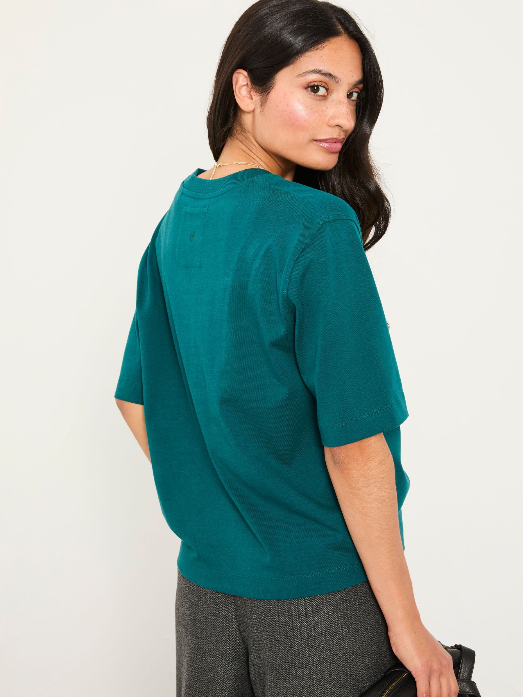 Anais Teal Blue Relaxed T Shirt - Image 2 of 5