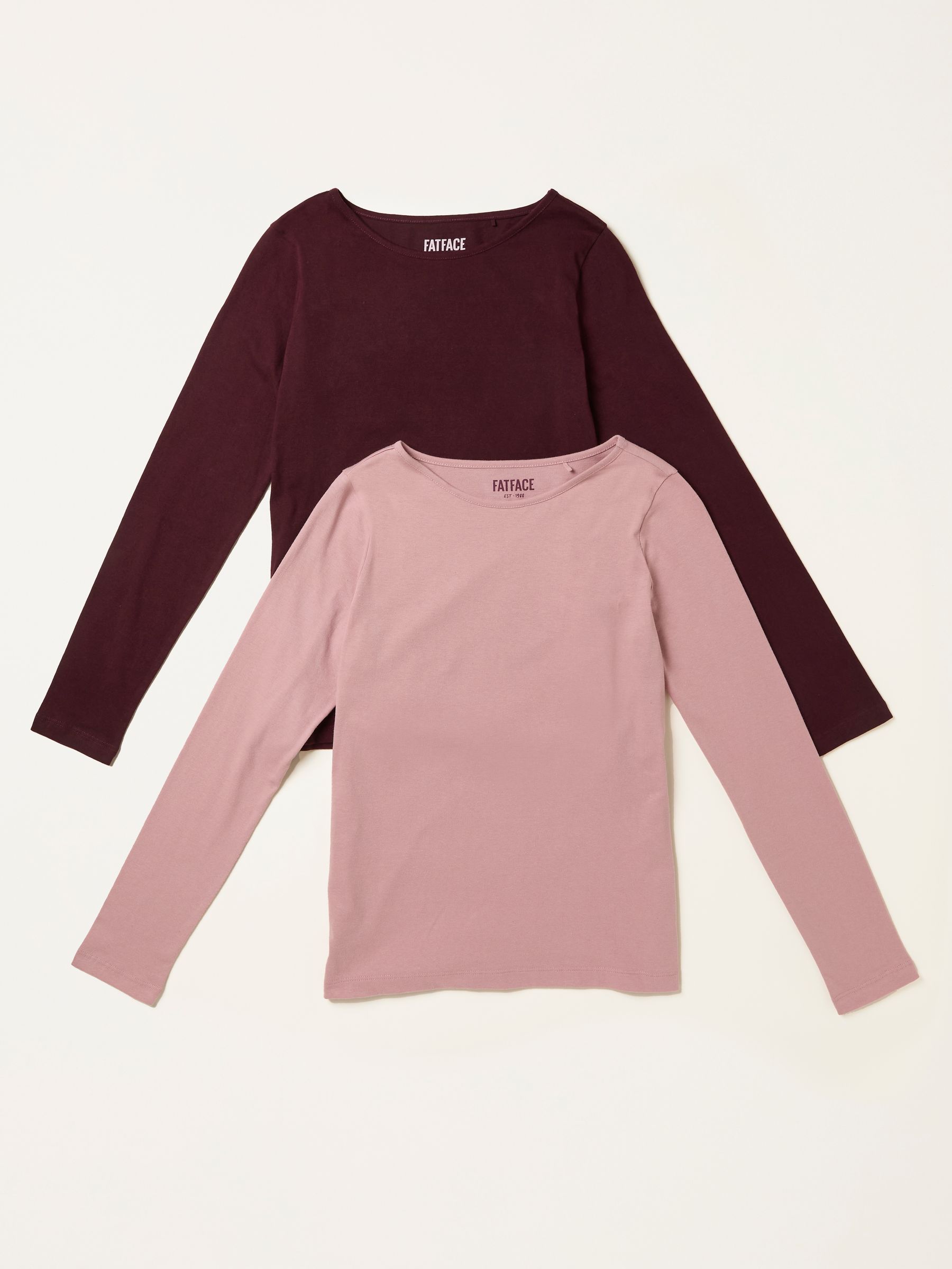 Purple/Pink 2 Pack Long Sleeve T Shirt