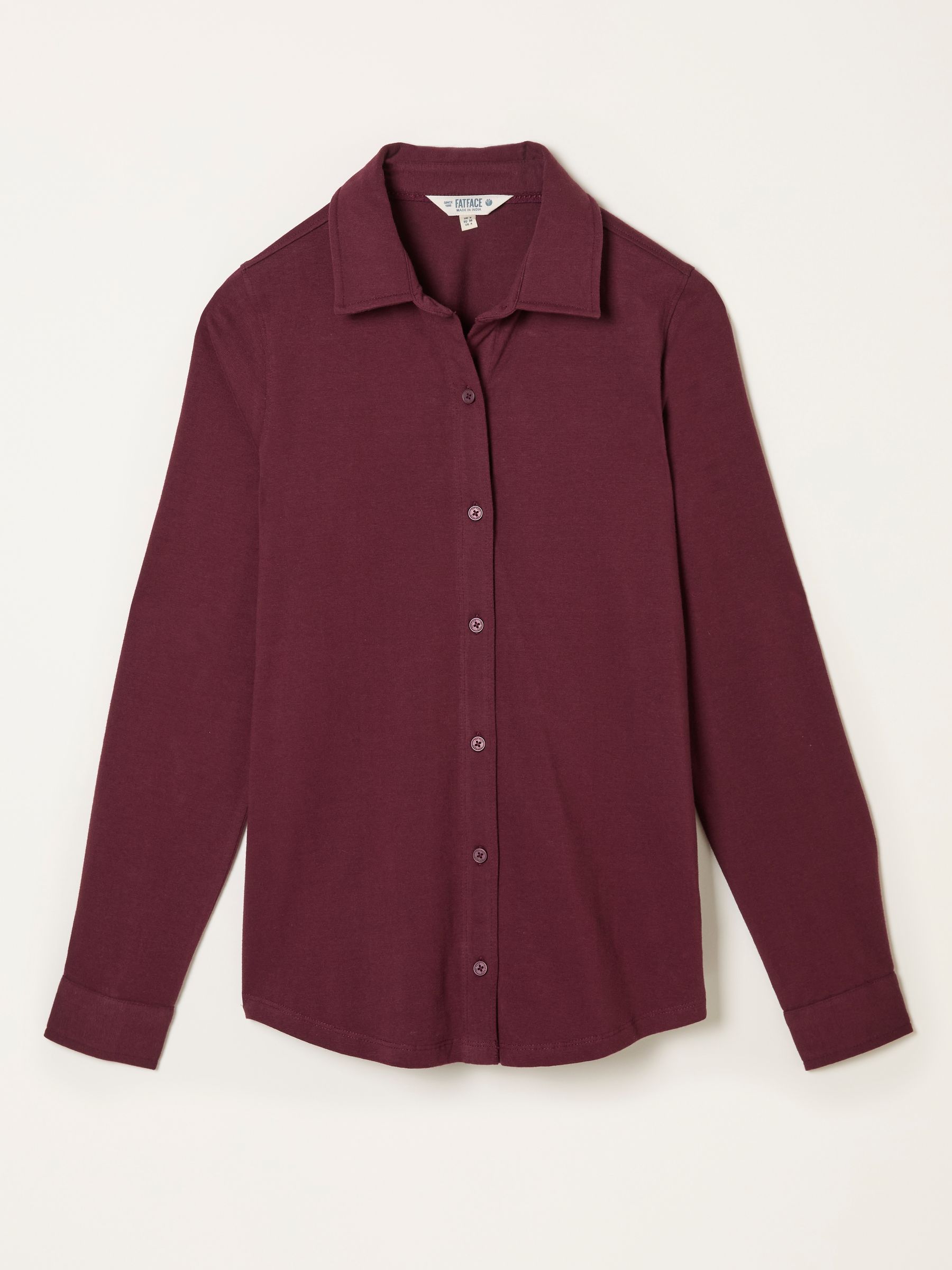 Selby Burgundy Jersey Shirt - Image 5 of 5
