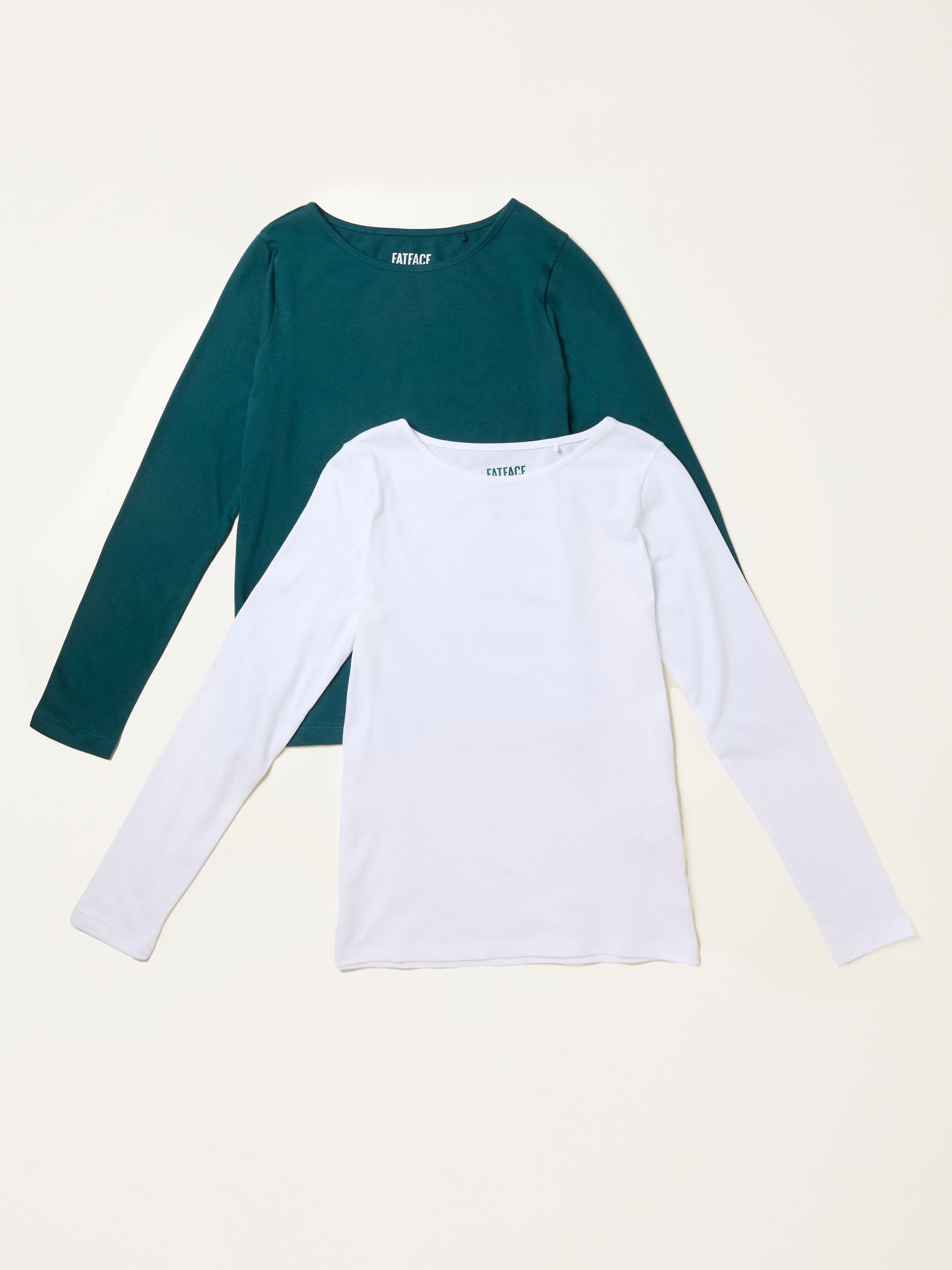 White/Blue 2 Pack Long Sleeve T Shirt - Image 1 of 9