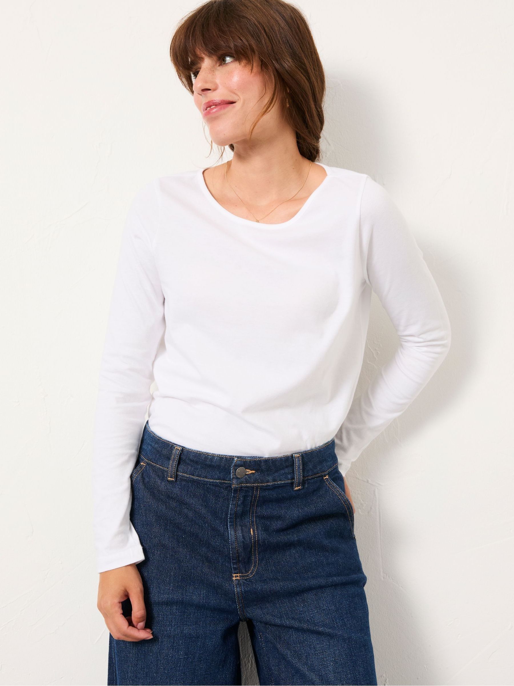 White/Blue 2 Pack Long Sleeve T Shirt - Image 8 of 9