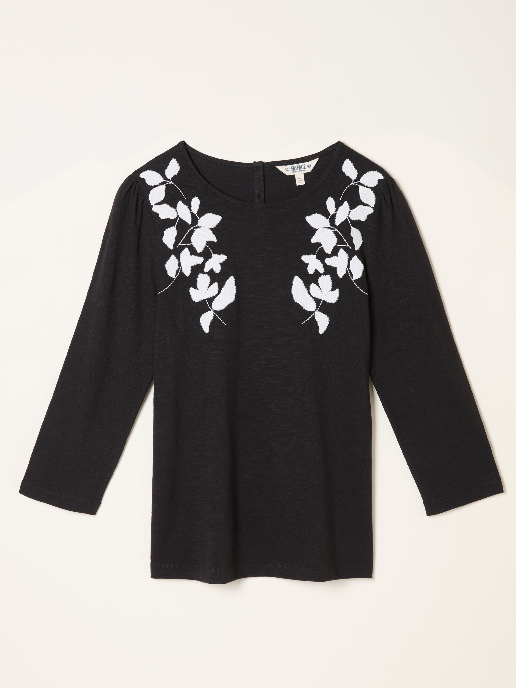 Ria Black Applique Detail Top - Image 5 of 5
