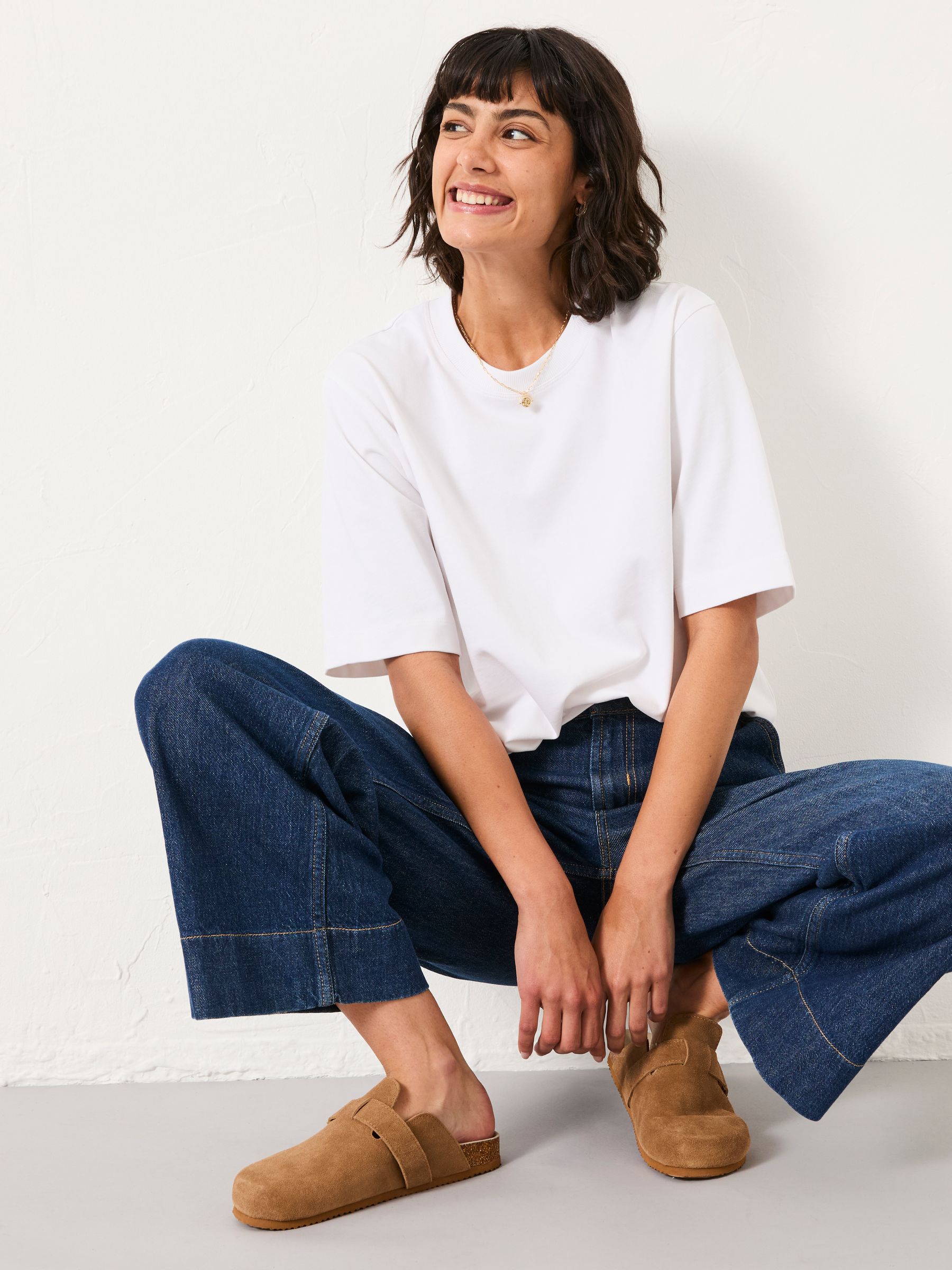 Anais White Relaxed T Shirt - Image 4 of 6
