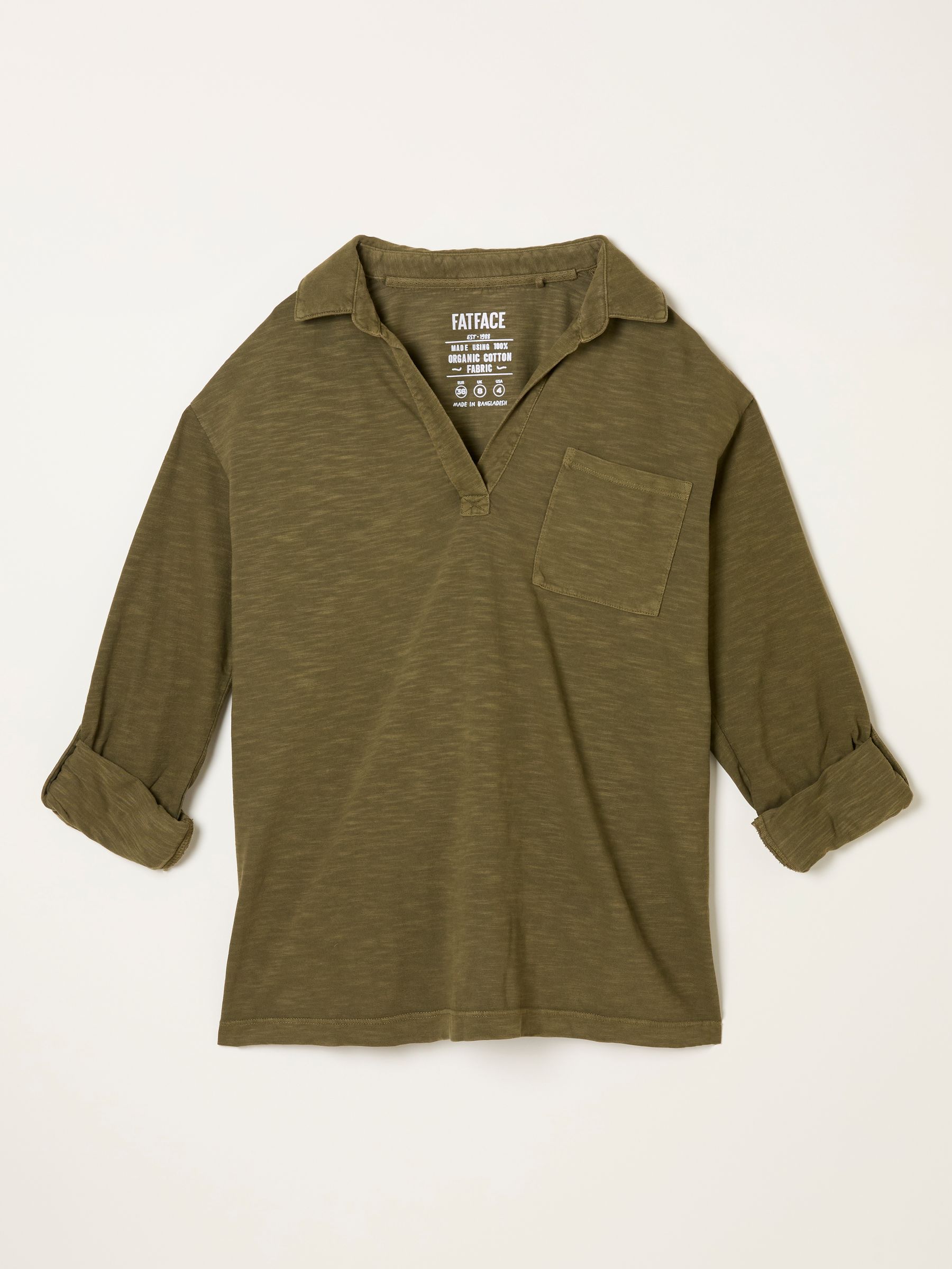 Paige Olive Green Jersey Shirt - Image 1 of 1