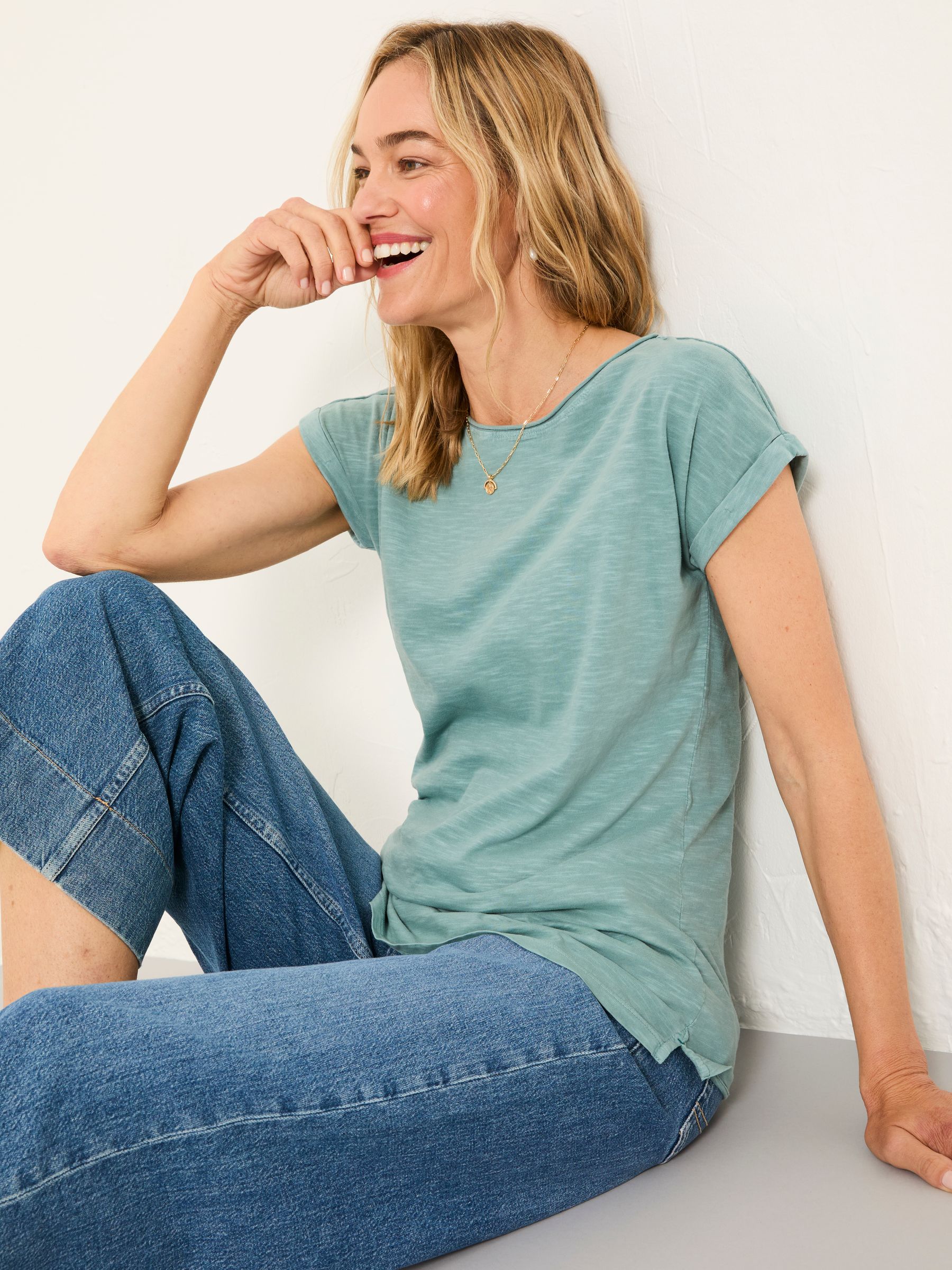 Ivy Duck Egg Blue T-Shirt - Image 4 of 5