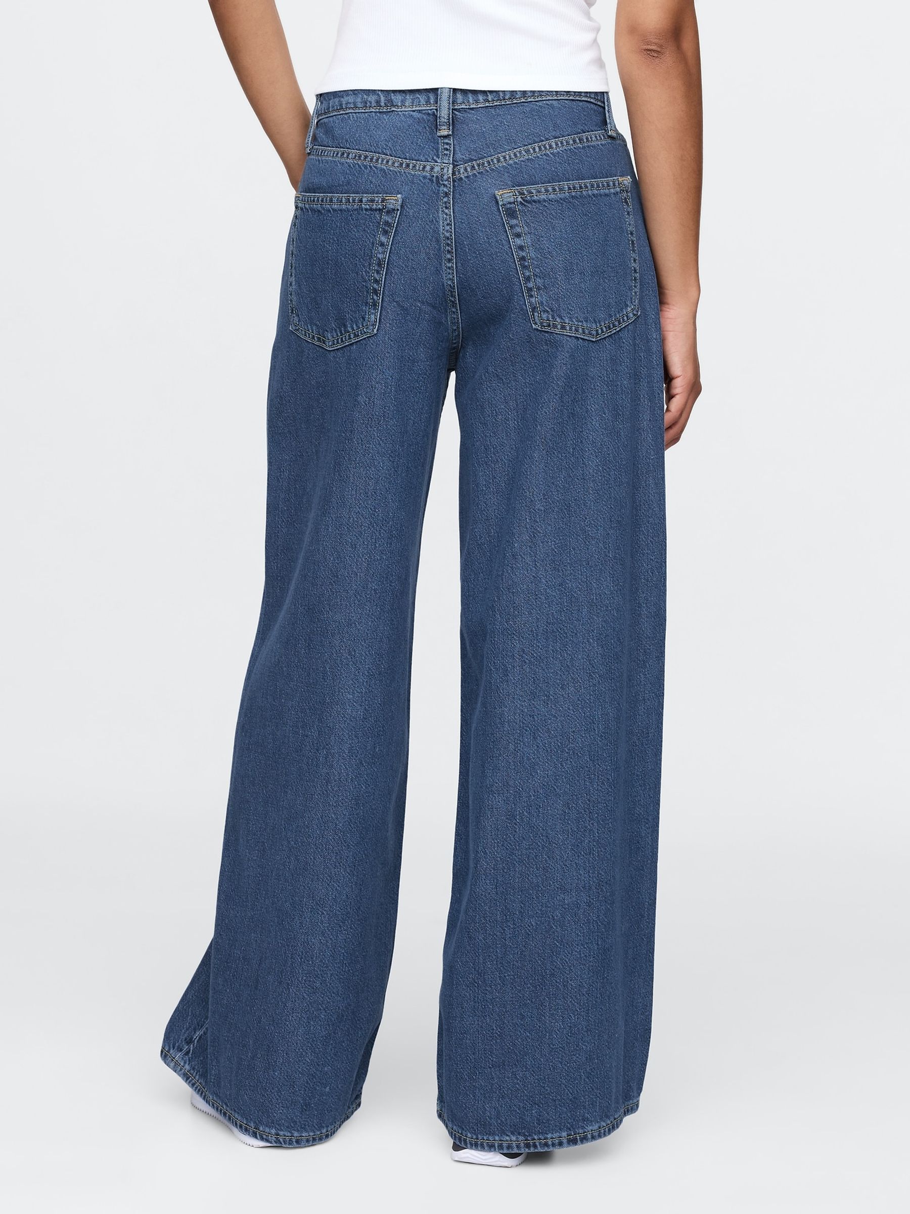 Blue Mid Rise UltraSoft Baggy Jeans - Image 2 of 8