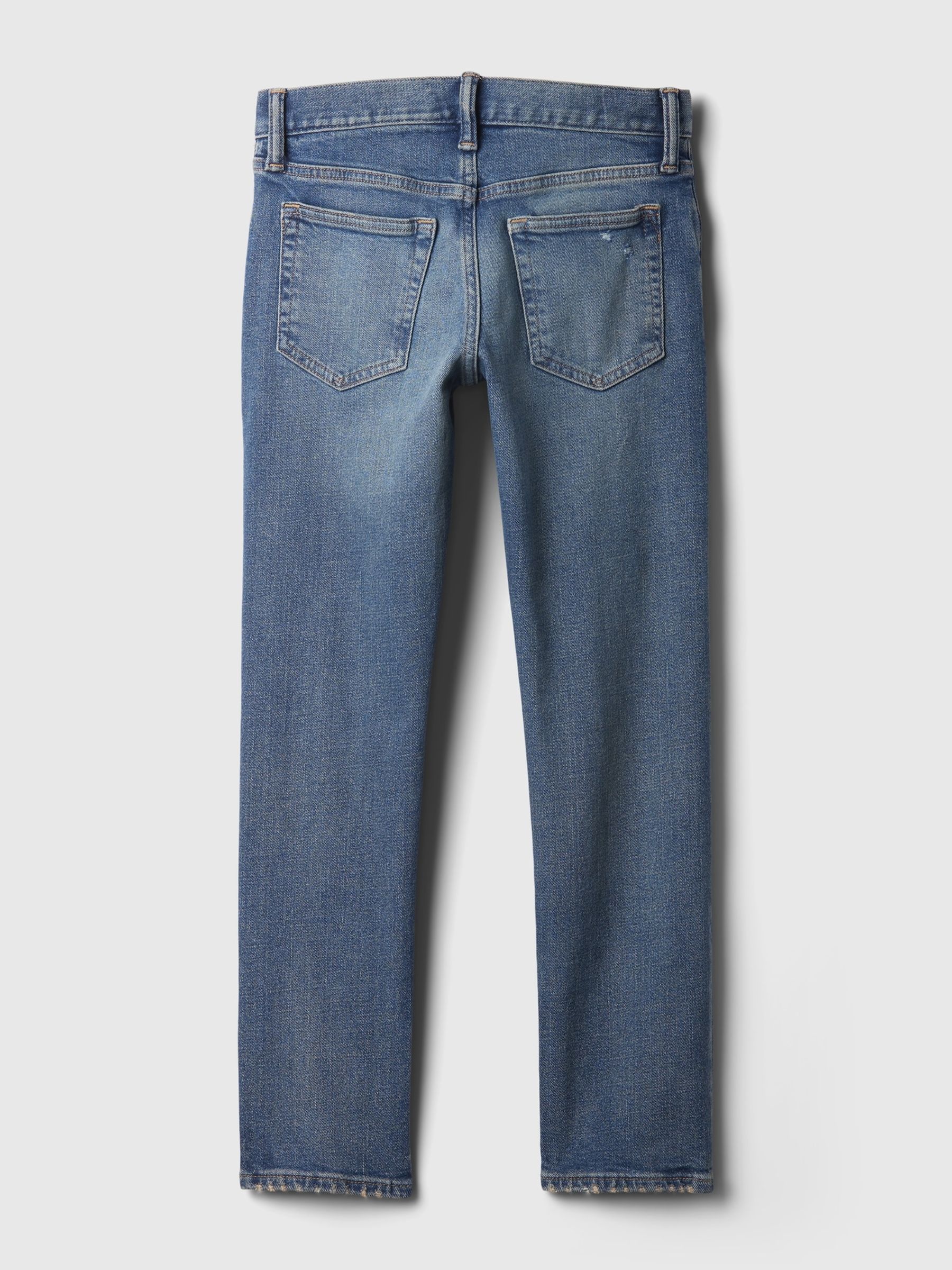Blue Ripped Slim Fit Jeans - Image 5 of 5