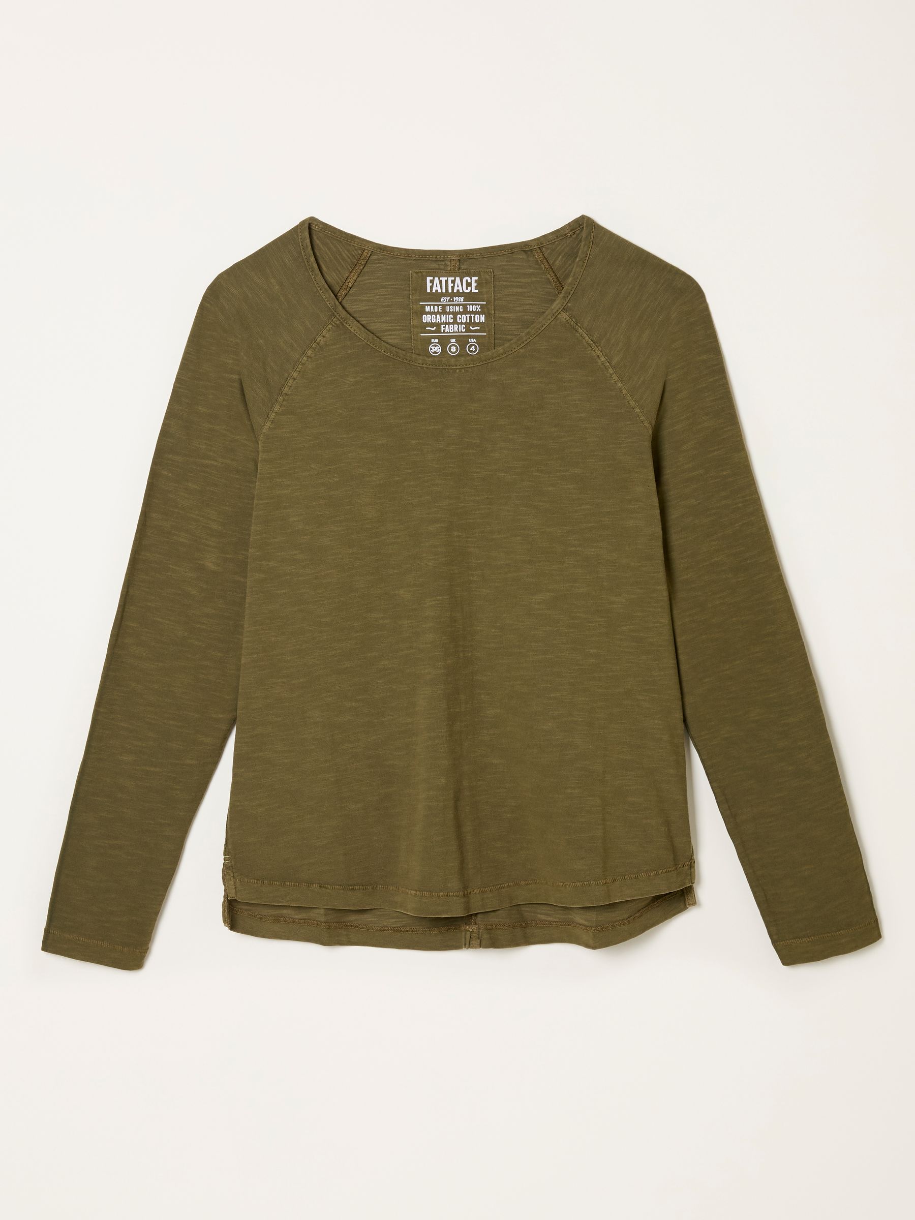 Ava Olive Green Long Sleeve T Shirt - Image 5 of 5