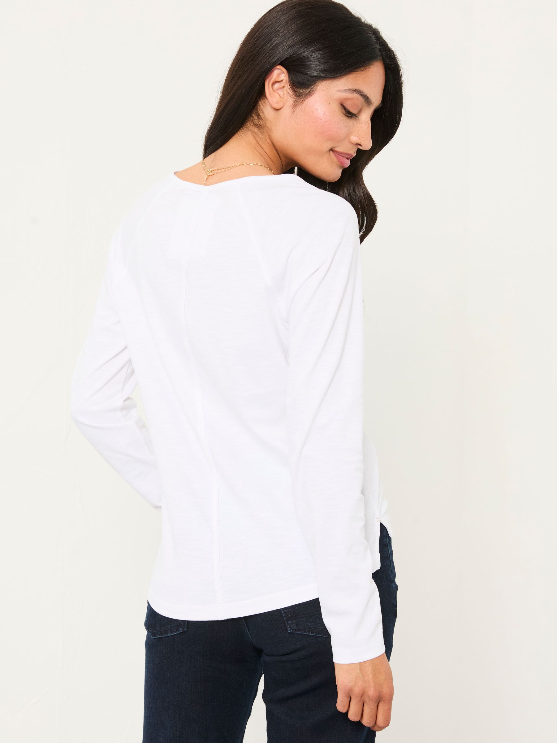 Ava White Long Sleeve T Shirt - Image 2 of 5