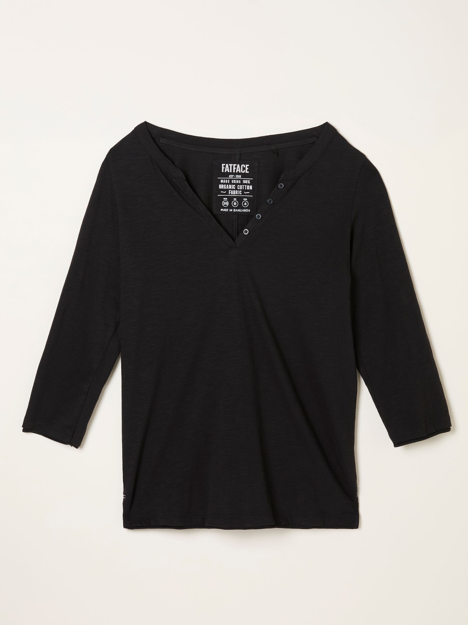 Aster Black 3/4 Sleeve T Shirt - Image 1 of 1