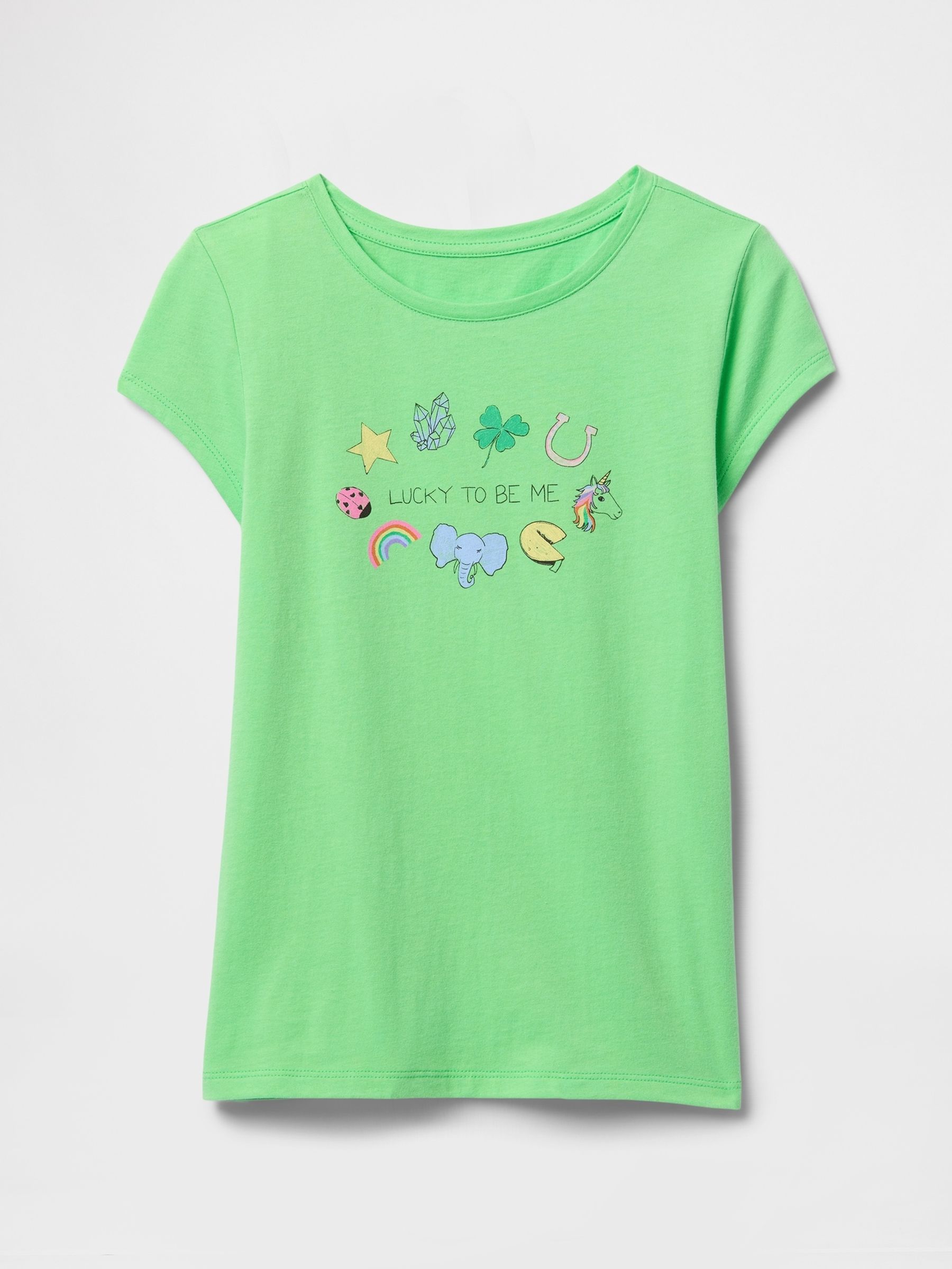 Green Cotton Short Sleeve Crew Neck Graphic T-Shirt (4-13yrs) - Image 1 of 3