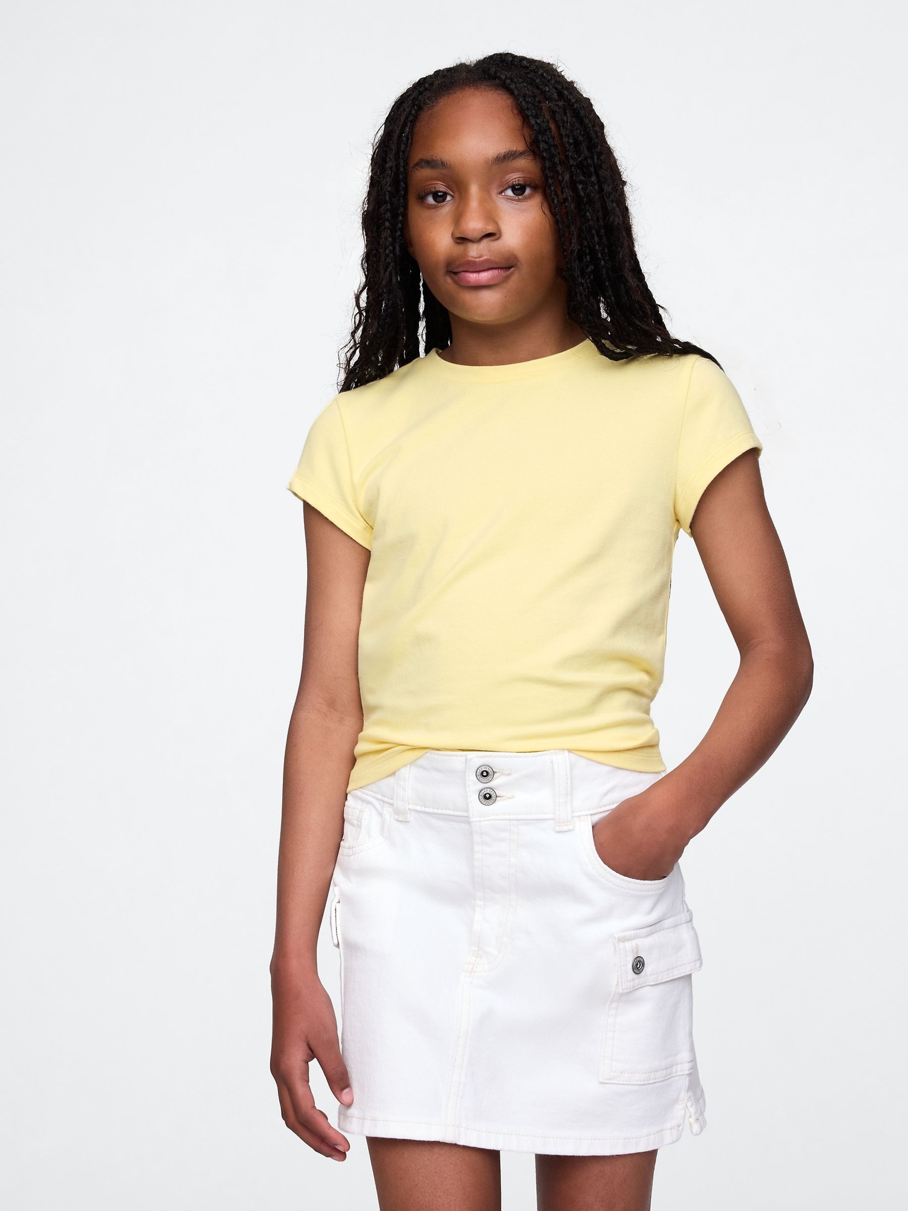 Yellow Short Sleeve Crew Neck T-Shirt (4-13yrs) - Image 1 of 4