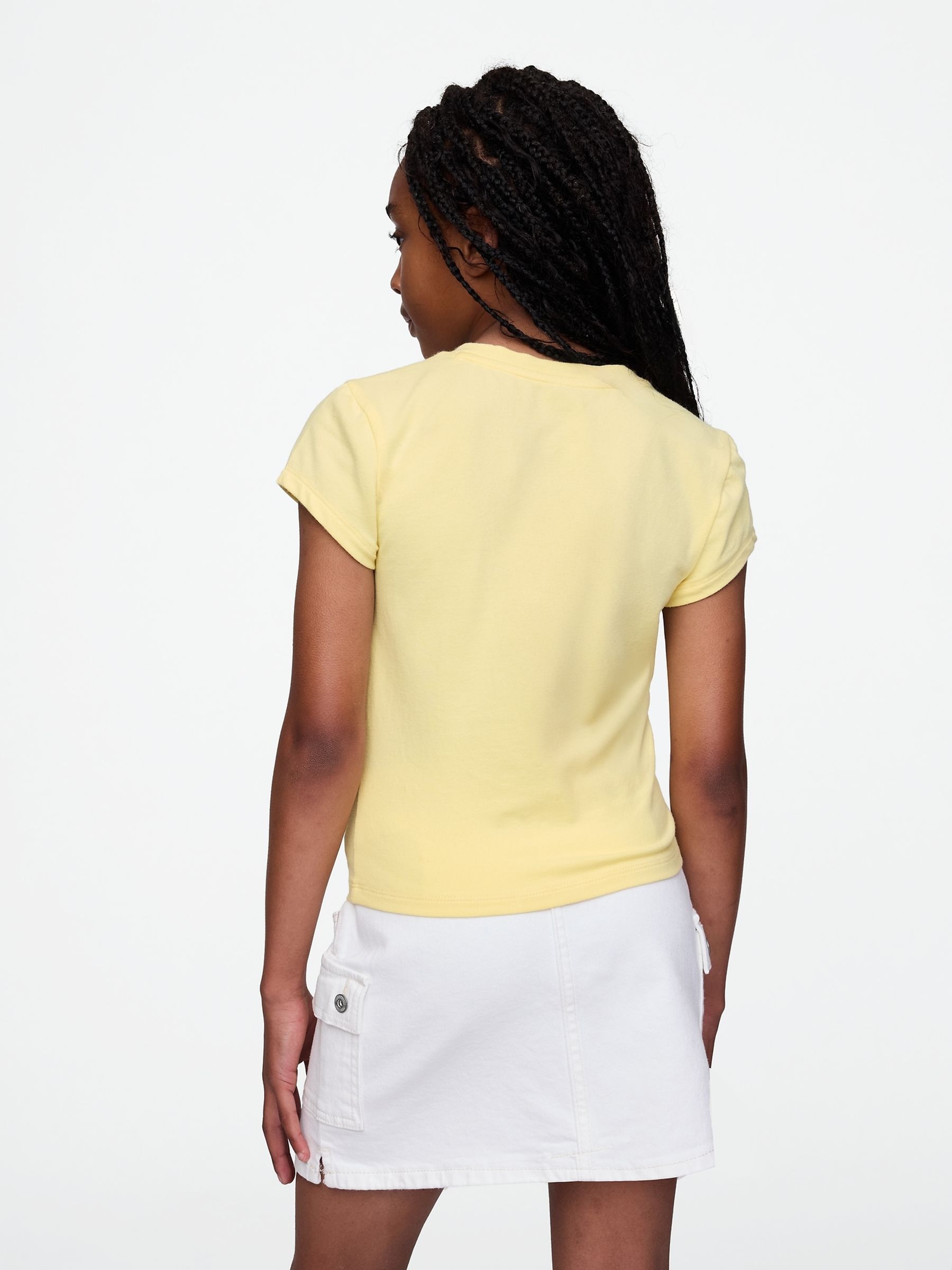 Yellow Short Sleeve Crew Neck T-Shirt (4-13yrs) - Image 2 of 4