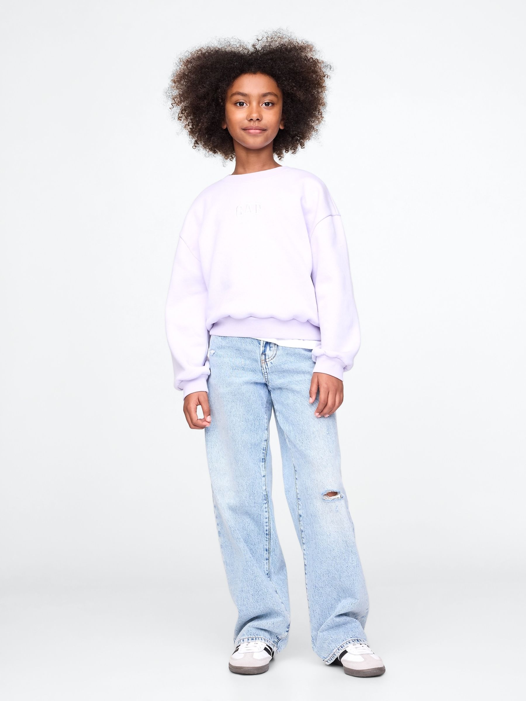 Purple Vintage Logo Soft Sweatshirt (4-13yrs) - Image 3 of 5