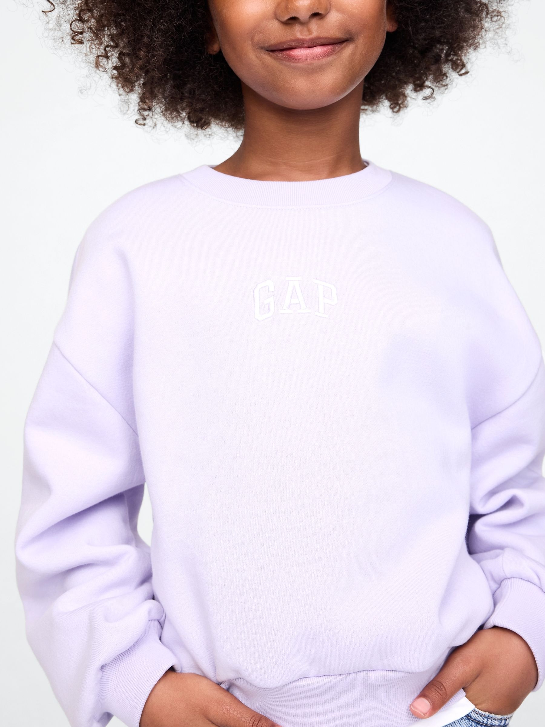 Purple Vintage Logo Soft Sweatshirt (4-13yrs) - Image 4 of 5