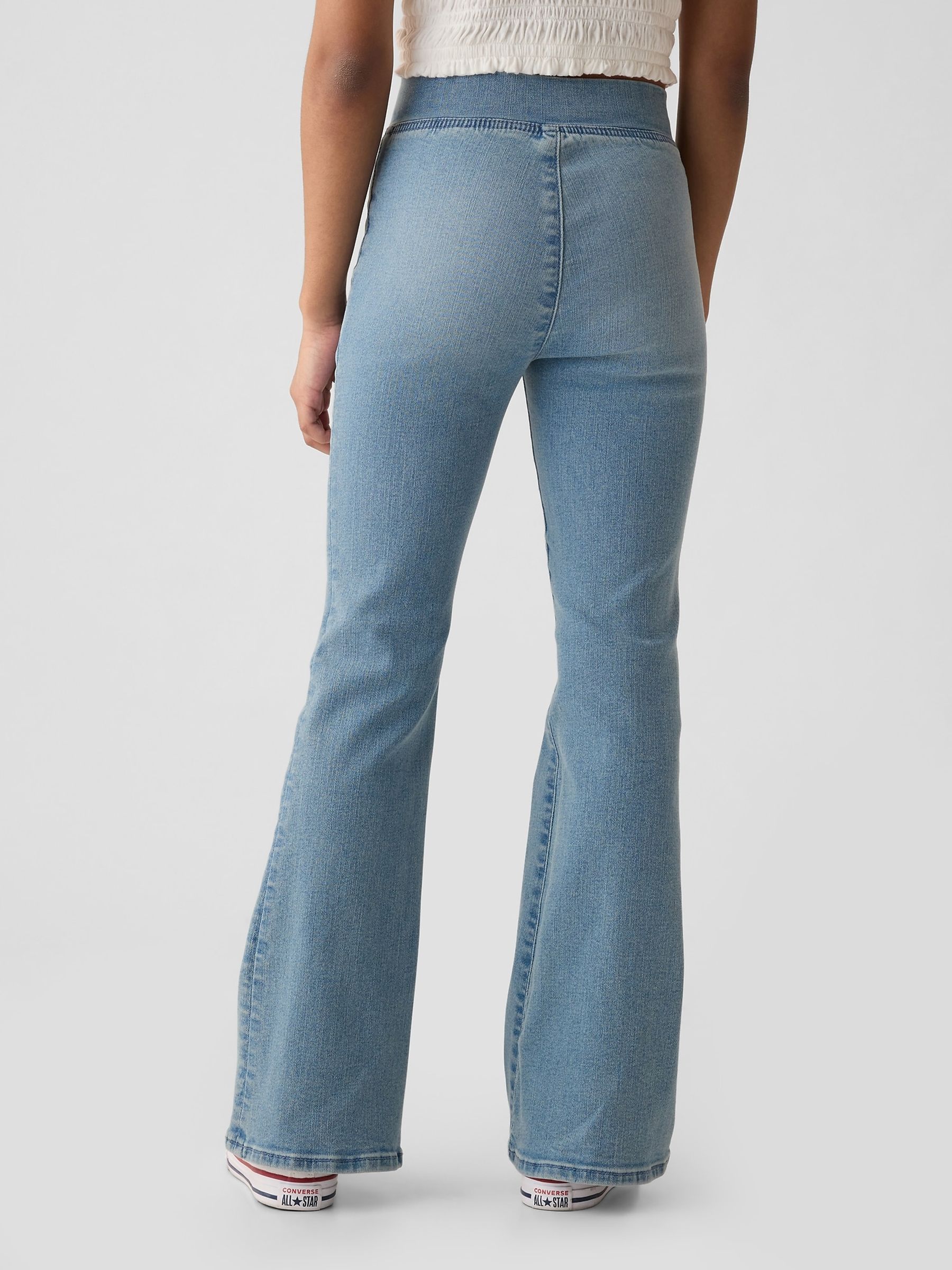 Blue High Waisted Flare Jeggings (5-13yrs) - Image 2 of 5