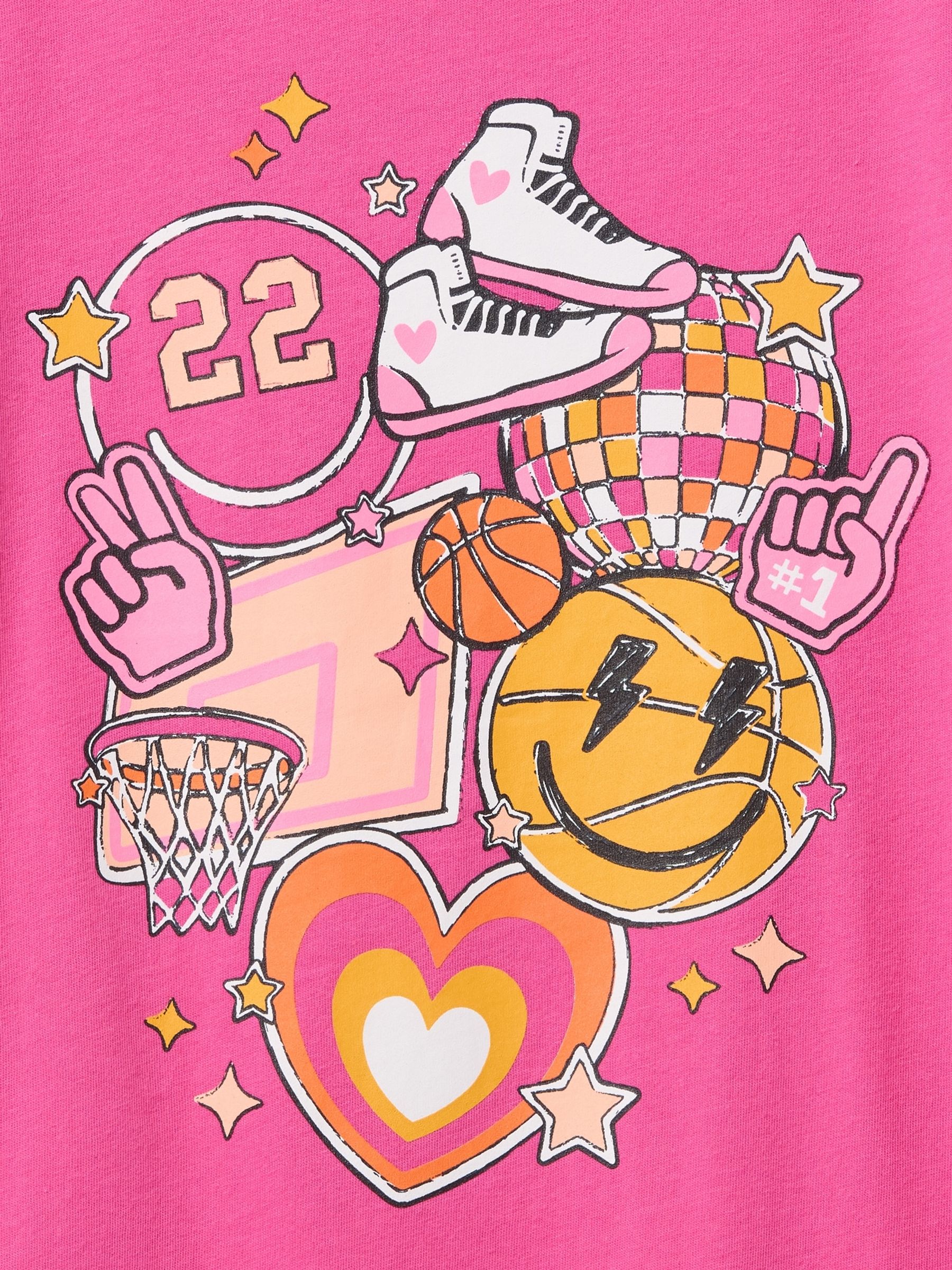 Pink Graphic Short Sleeve Crew Neck T-Shirt (4-13yrs) - Image 3 of 3