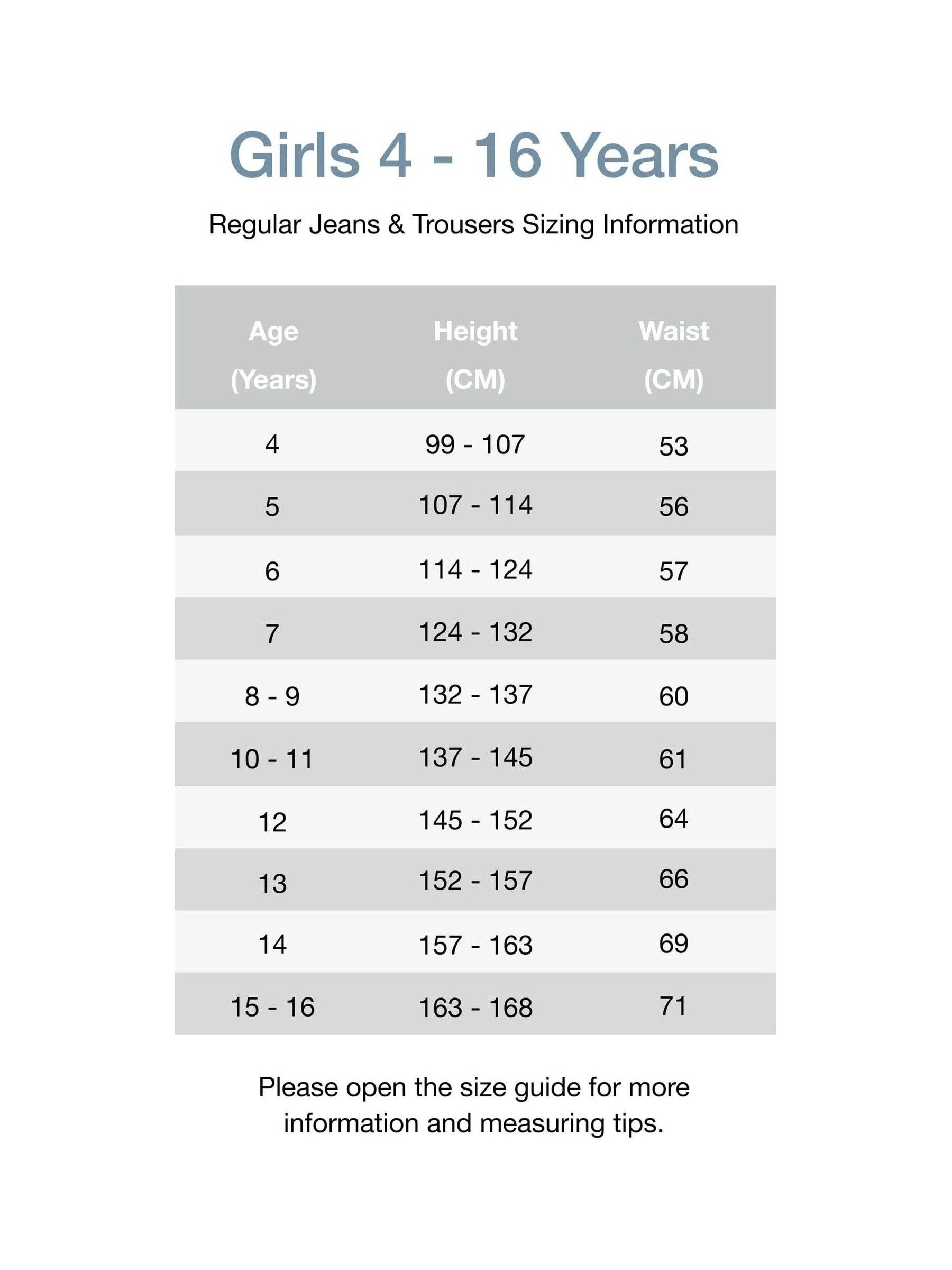 Blue High Waisted Wide-Leg Pull On Jeans (4-13yrs) - Image 4 of 4