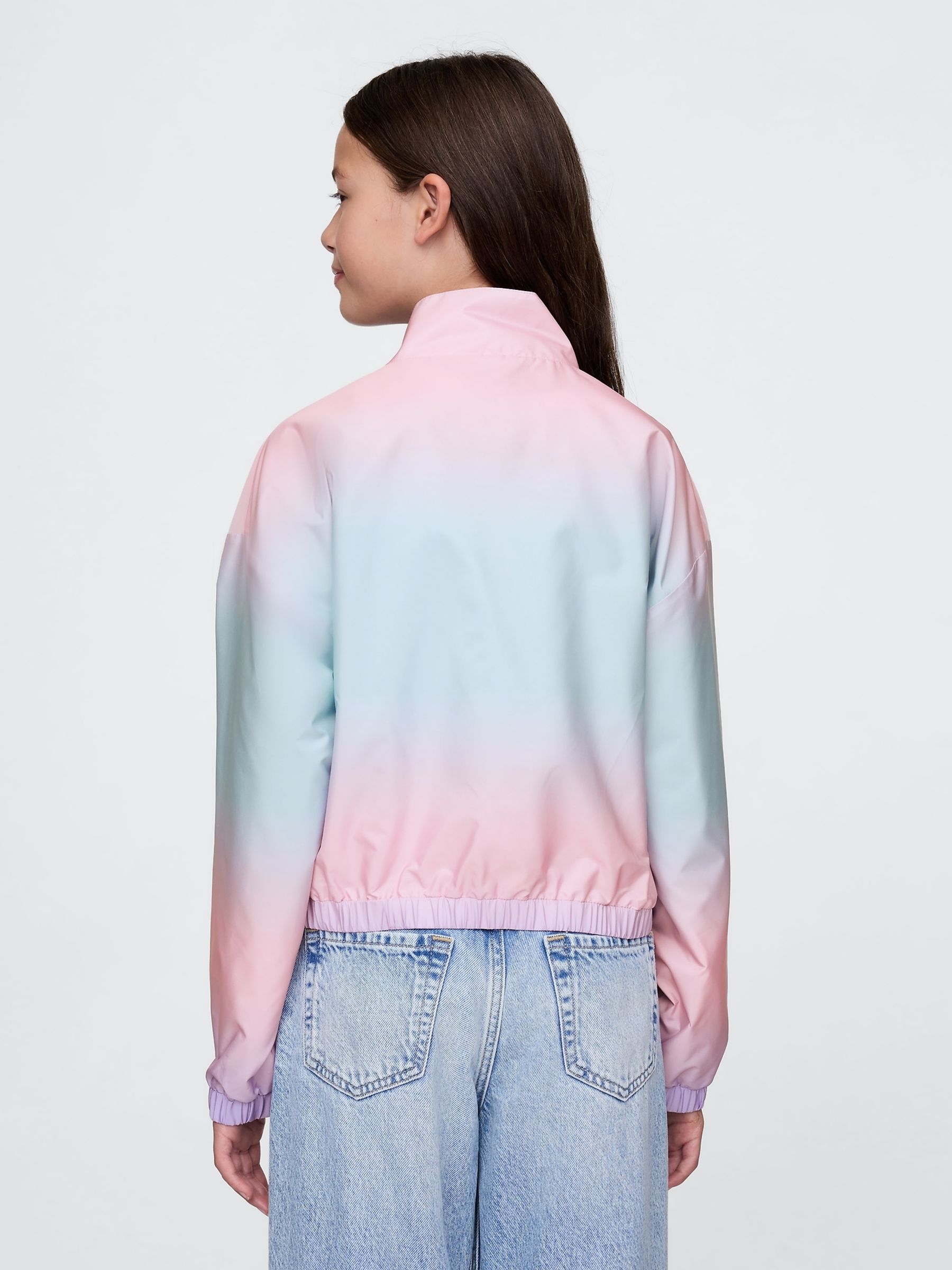 Pink Water-Resistant Zip Up Windbreaker Jacket (4-13yrs) - Image 2 of 5