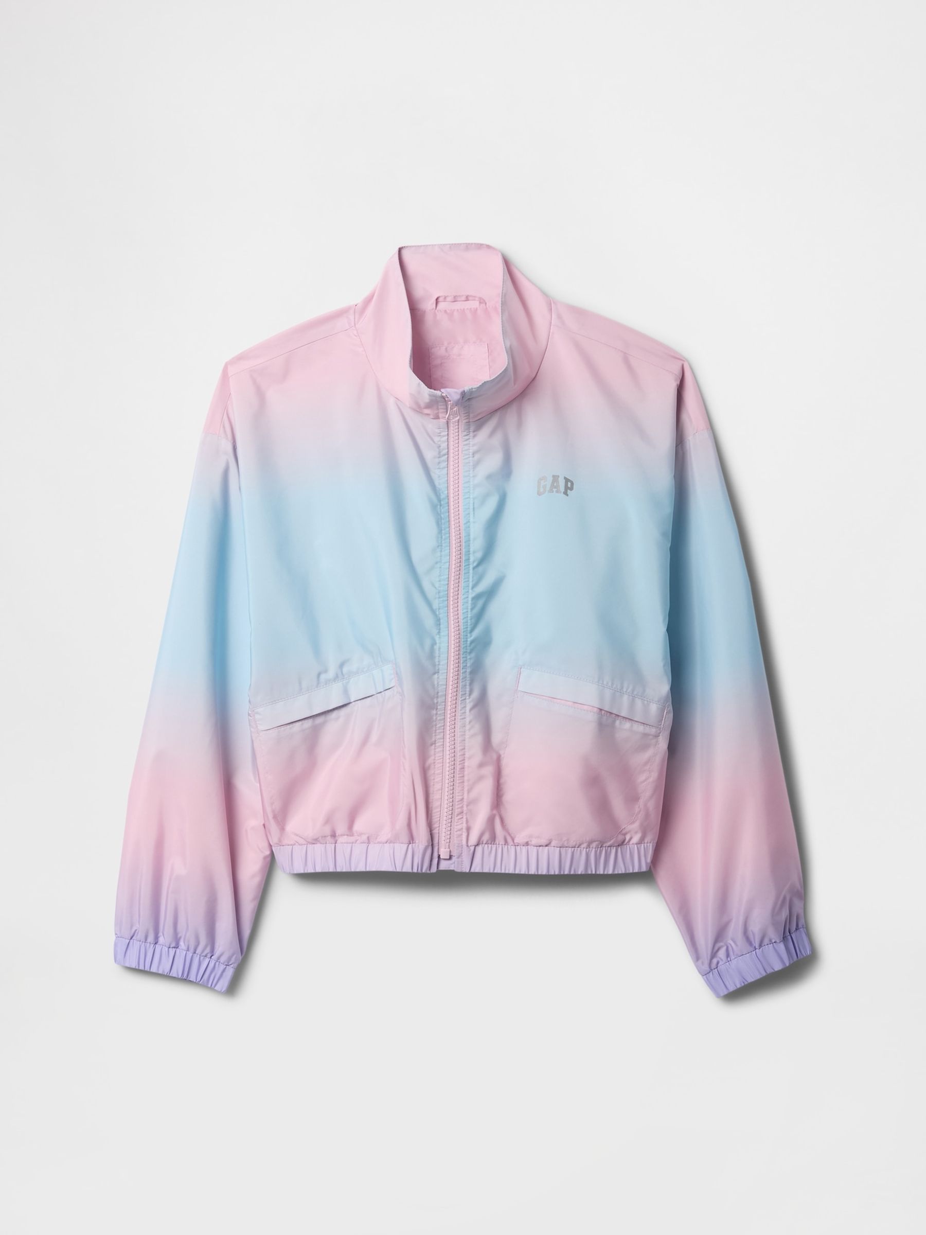 Pink Water-Resistant Zip Up Windbreaker Jacket (4-13yrs) - Image 5 of 5