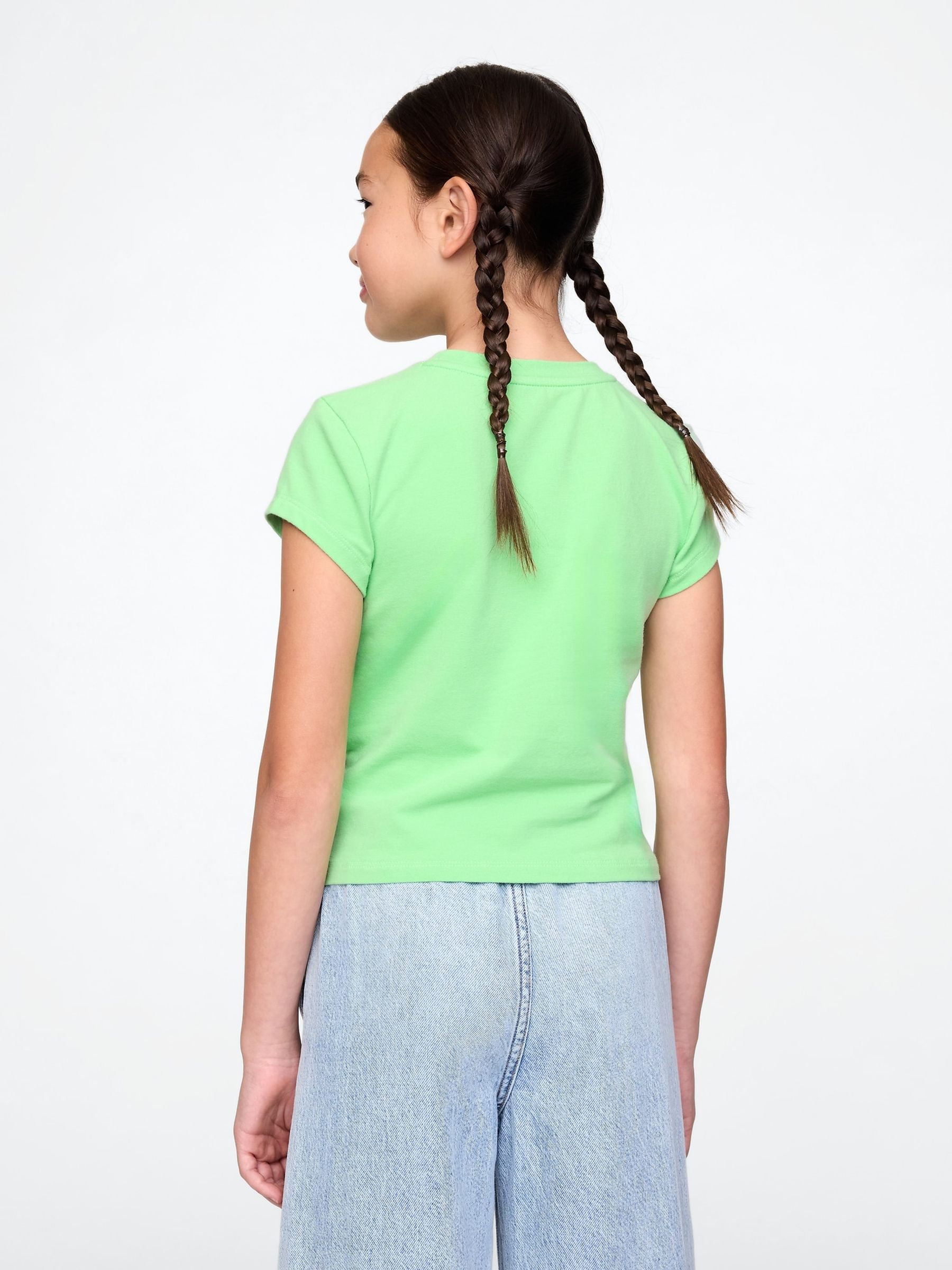 Green Short Sleeve Crew Neck T-Shirt (4-13yrs) - Image 2 of 4