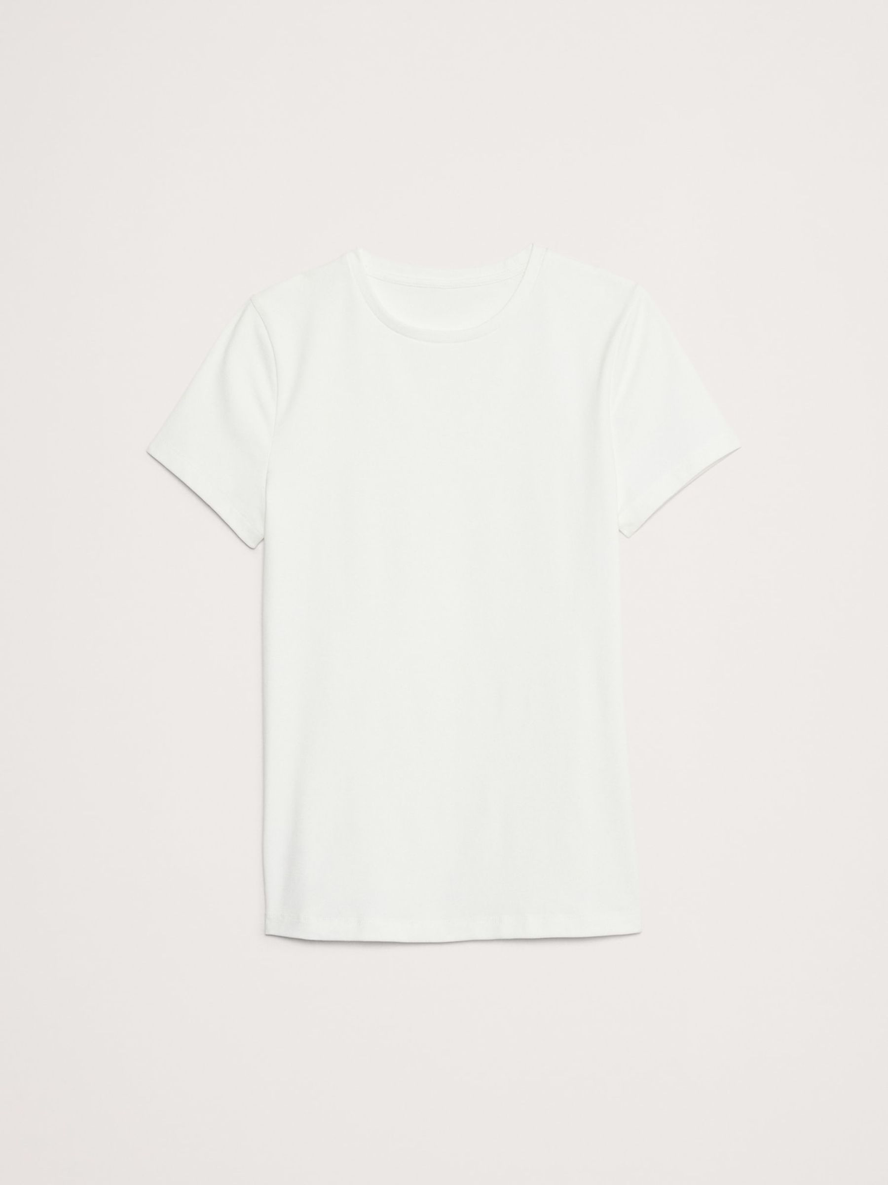 Banana Republic White Refined Shrunken T-Shirt - Image 4 of 4