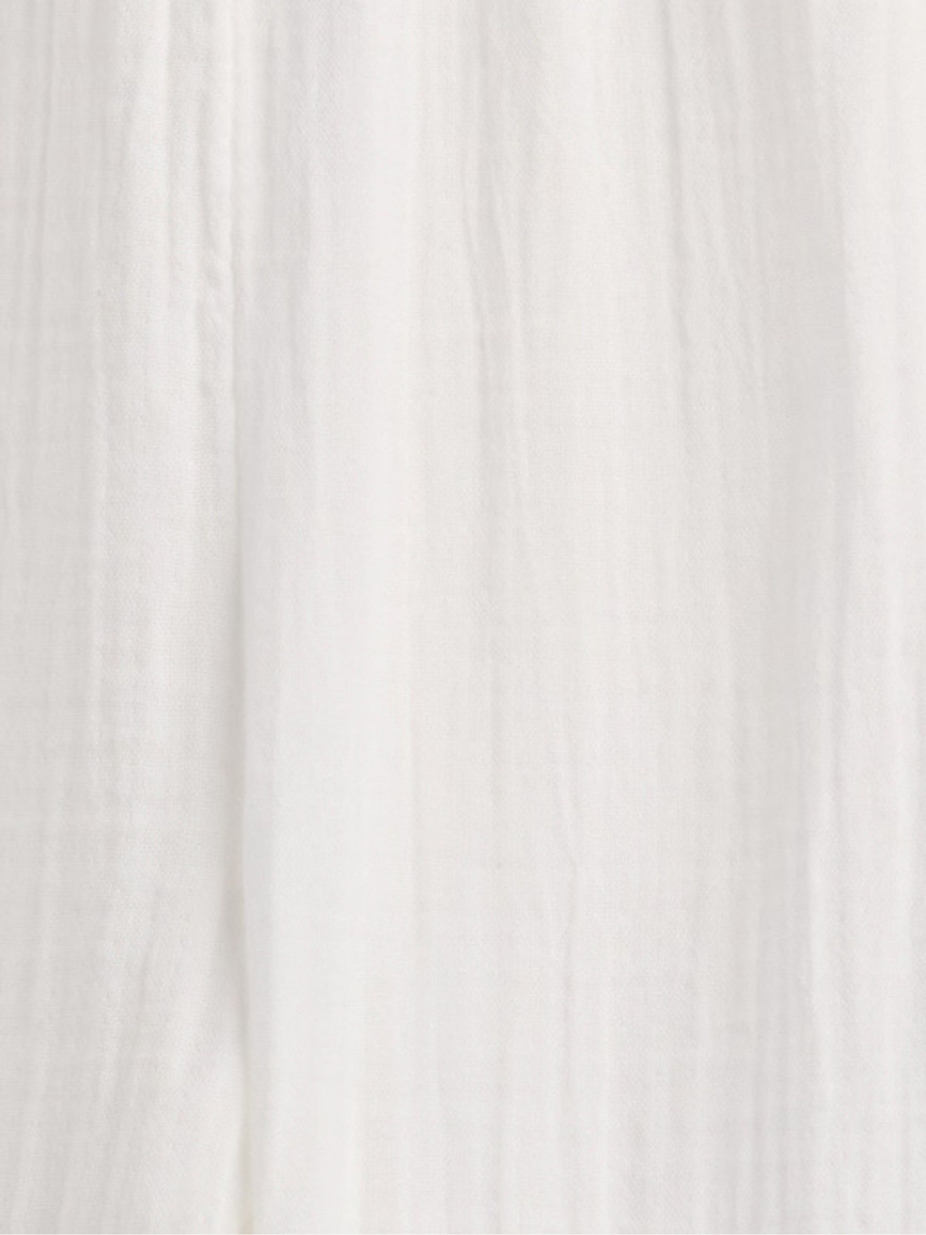 White 100% Cotton Crinkle Gauze Easy Barrel Trousers - Image 8 of 8