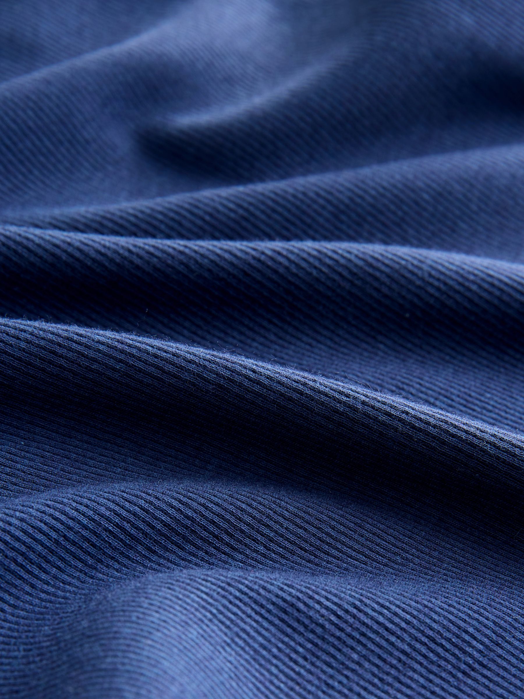 Banana Republic Navy Blue Ribbed Elbow-Sleeve T-Shirt - Image 4 of 4