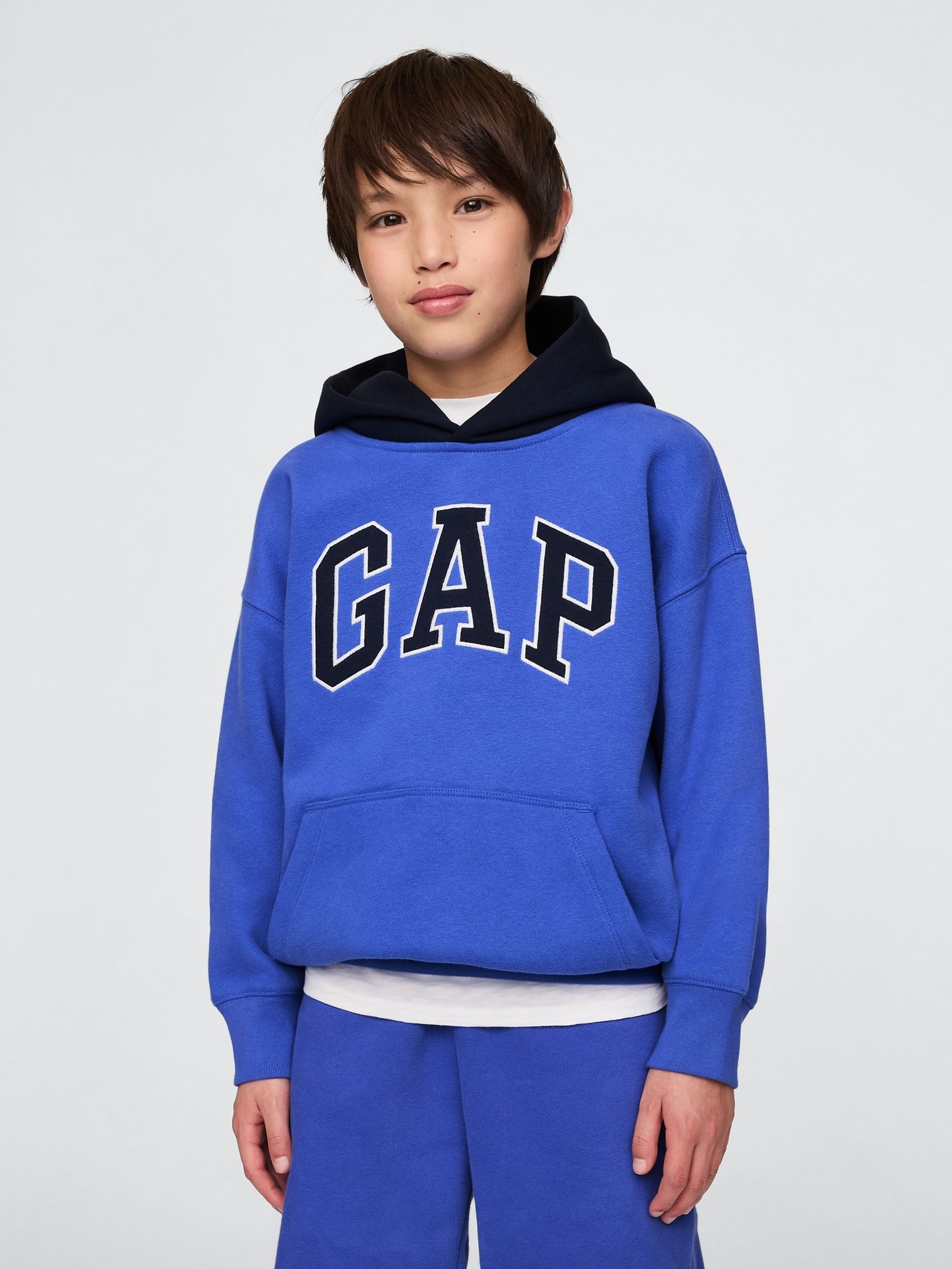 Blue Vintage Soft Logo Hoodie (4-13yrs) - Image 1 of 5