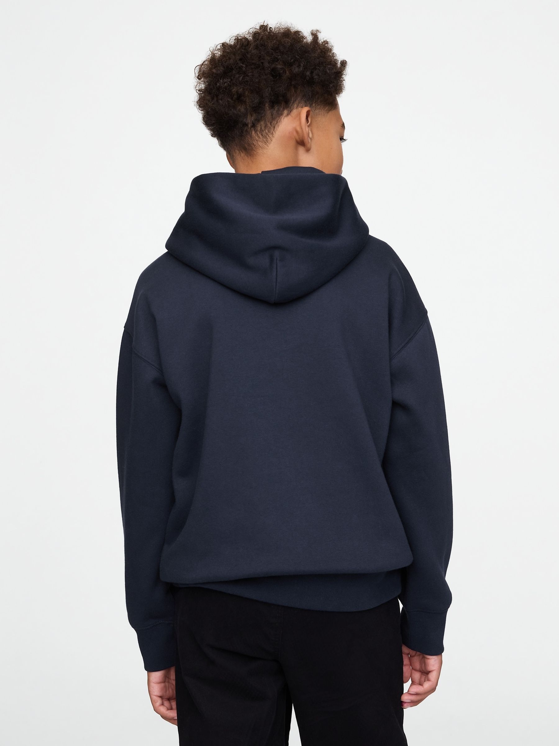 Navy Blue Los Angeles Vintage Fleece-Lined Hoodie (4-13yrs) - Image 2 of 4