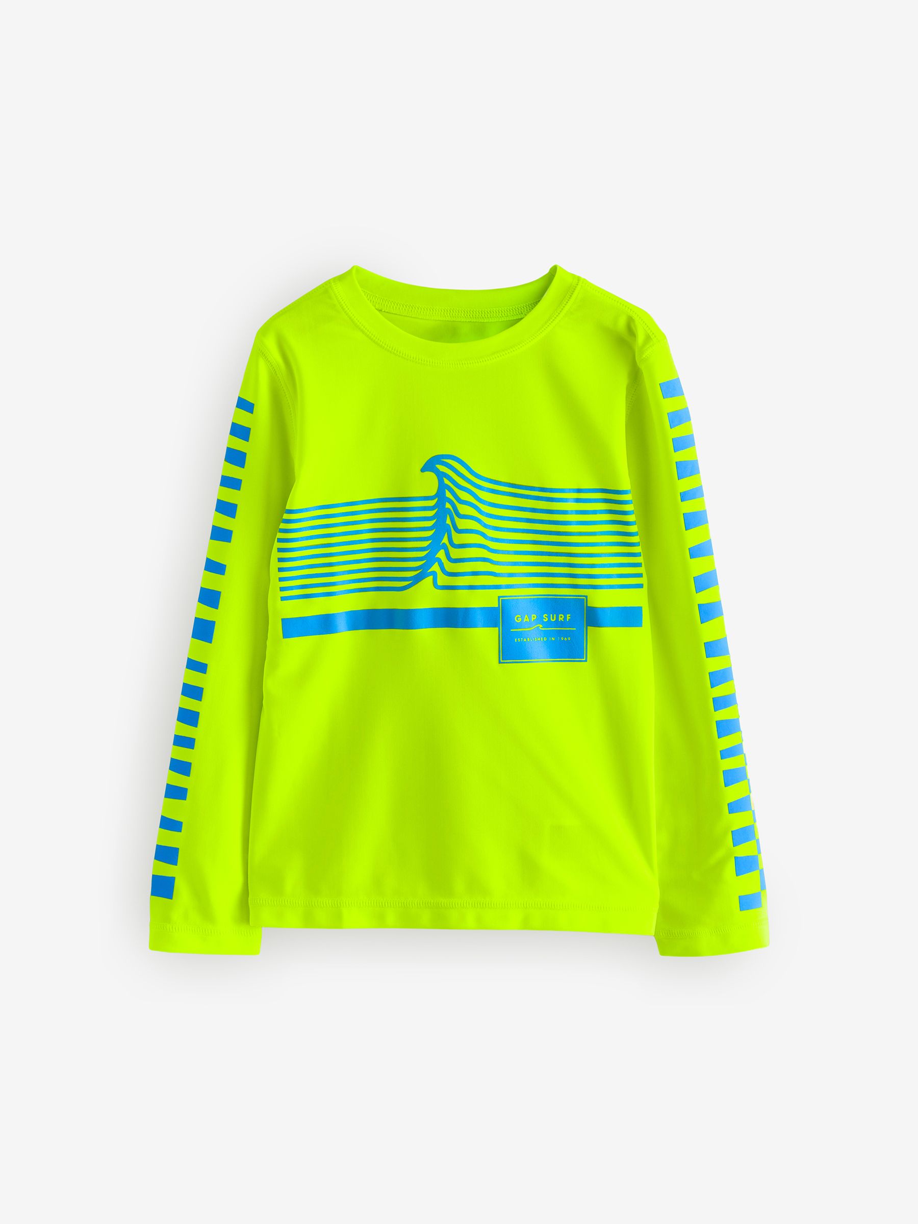 Yellow Long Sleeve Swim Rash Guard (4-13yrs) - Image 1 of 5