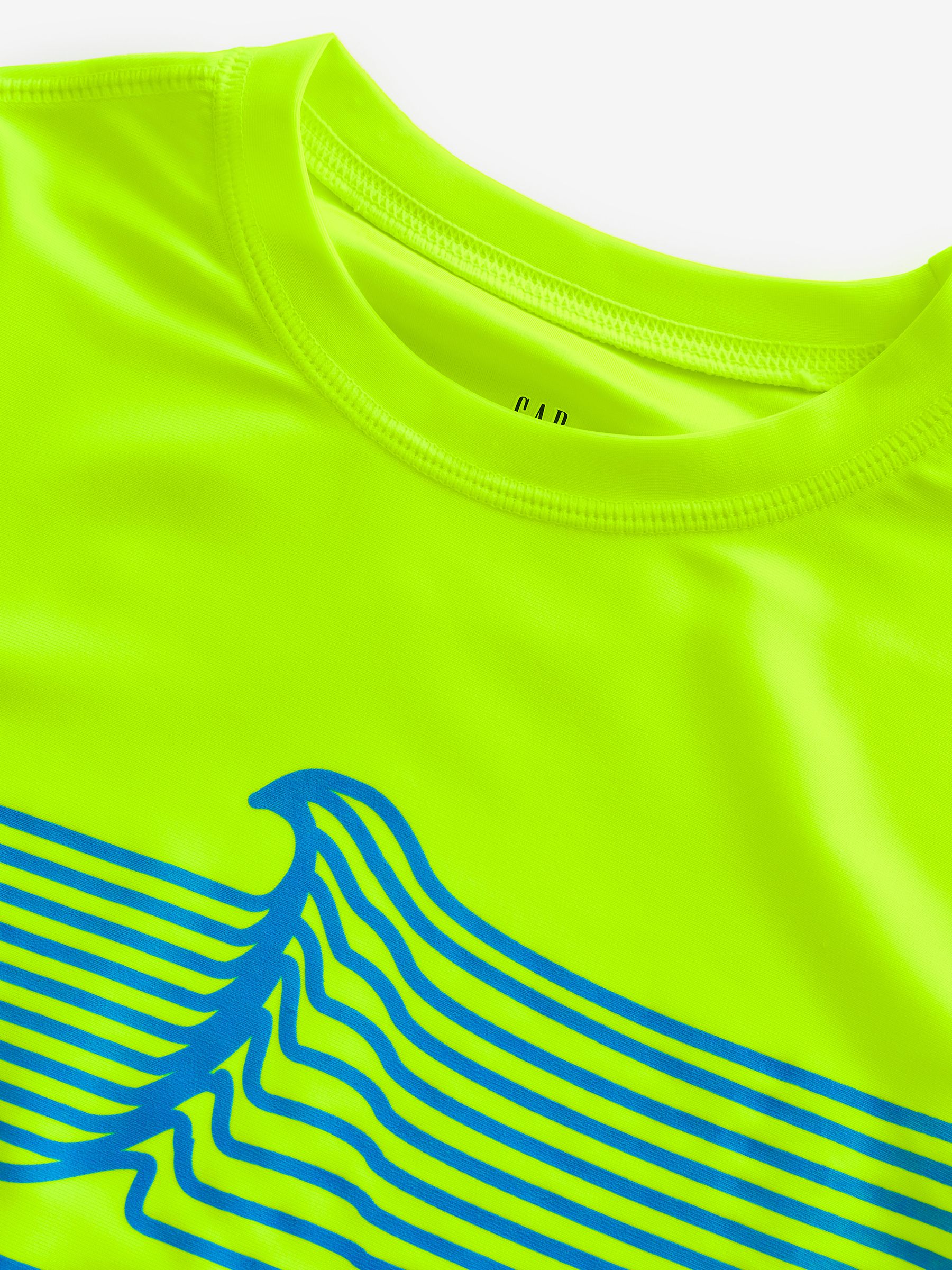 Yellow Long Sleeve Swim Rash Guard (4-13yrs) - Image 5 of 5