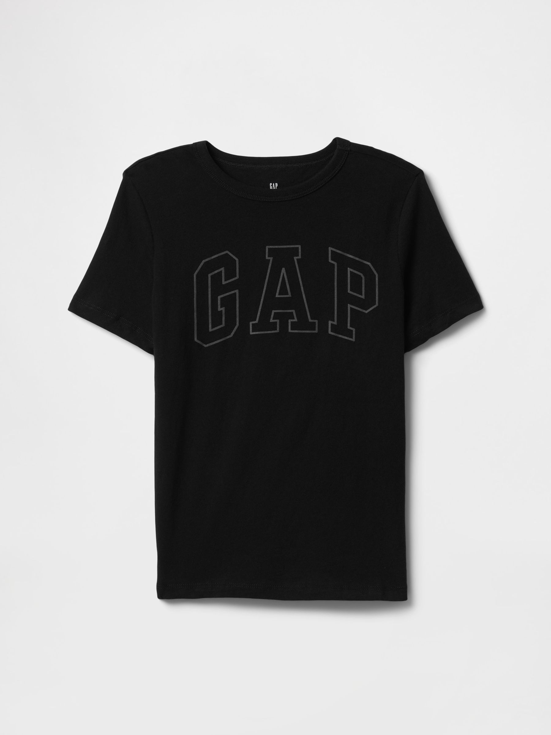 Black Logo Short Sleeve Crew Neck T-Shirt (4-13yrs) - Image 1 of 3