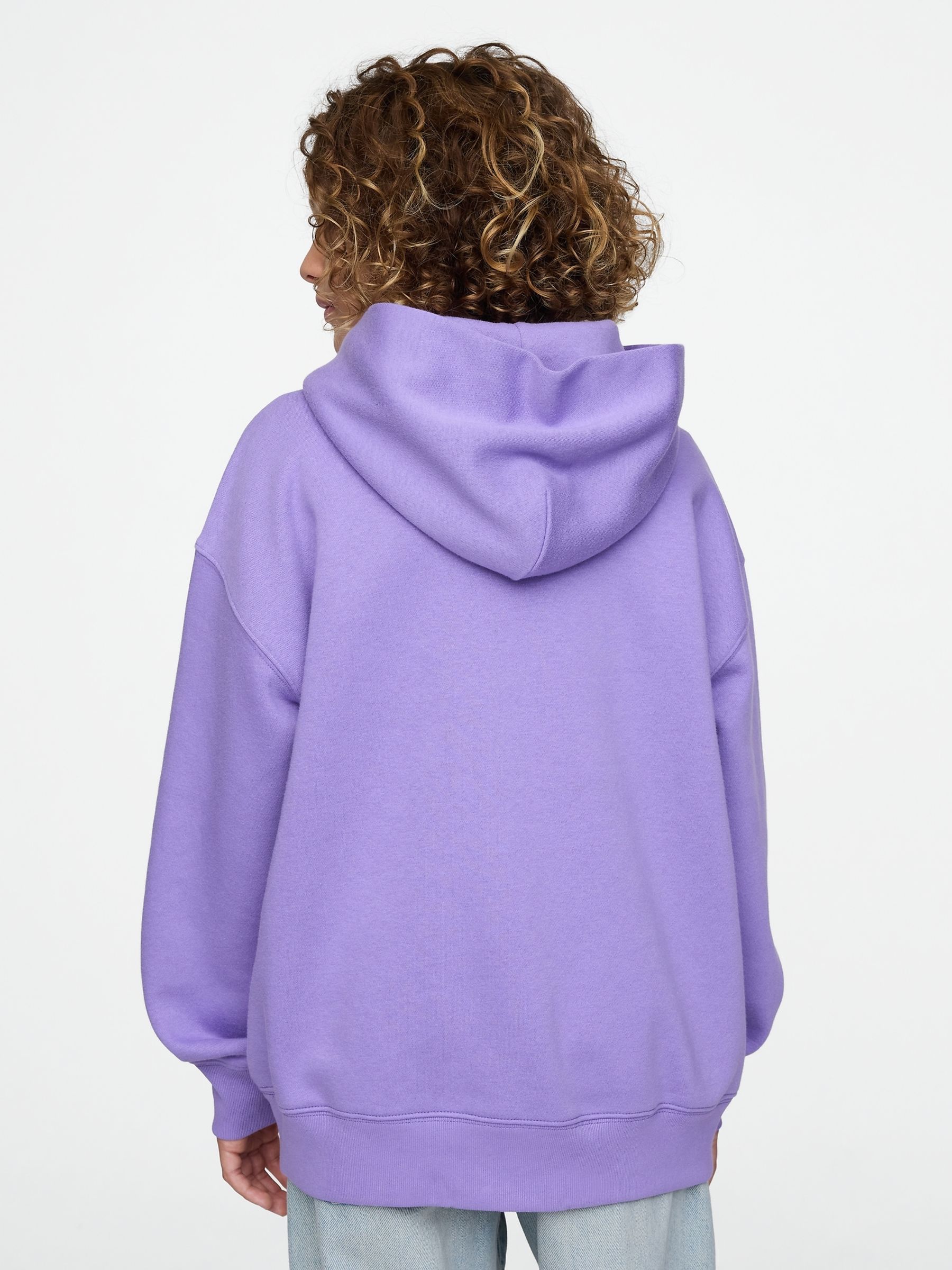 Purple London Vintage Fleece-Lined Hoodie (4-13yrs) - Image 2 of 4