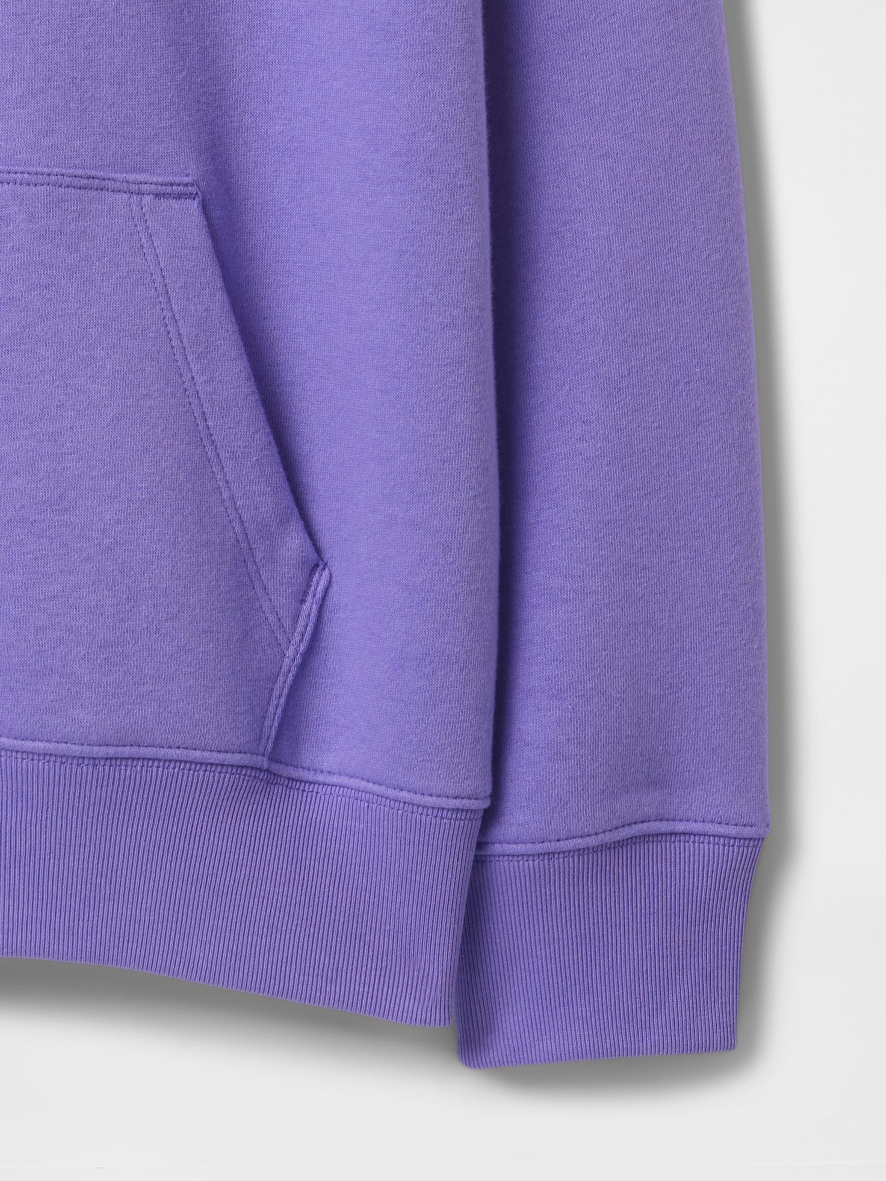 Purple London Vintage Fleece-Lined Hoodie (4-13yrs) - Image 4 of 4