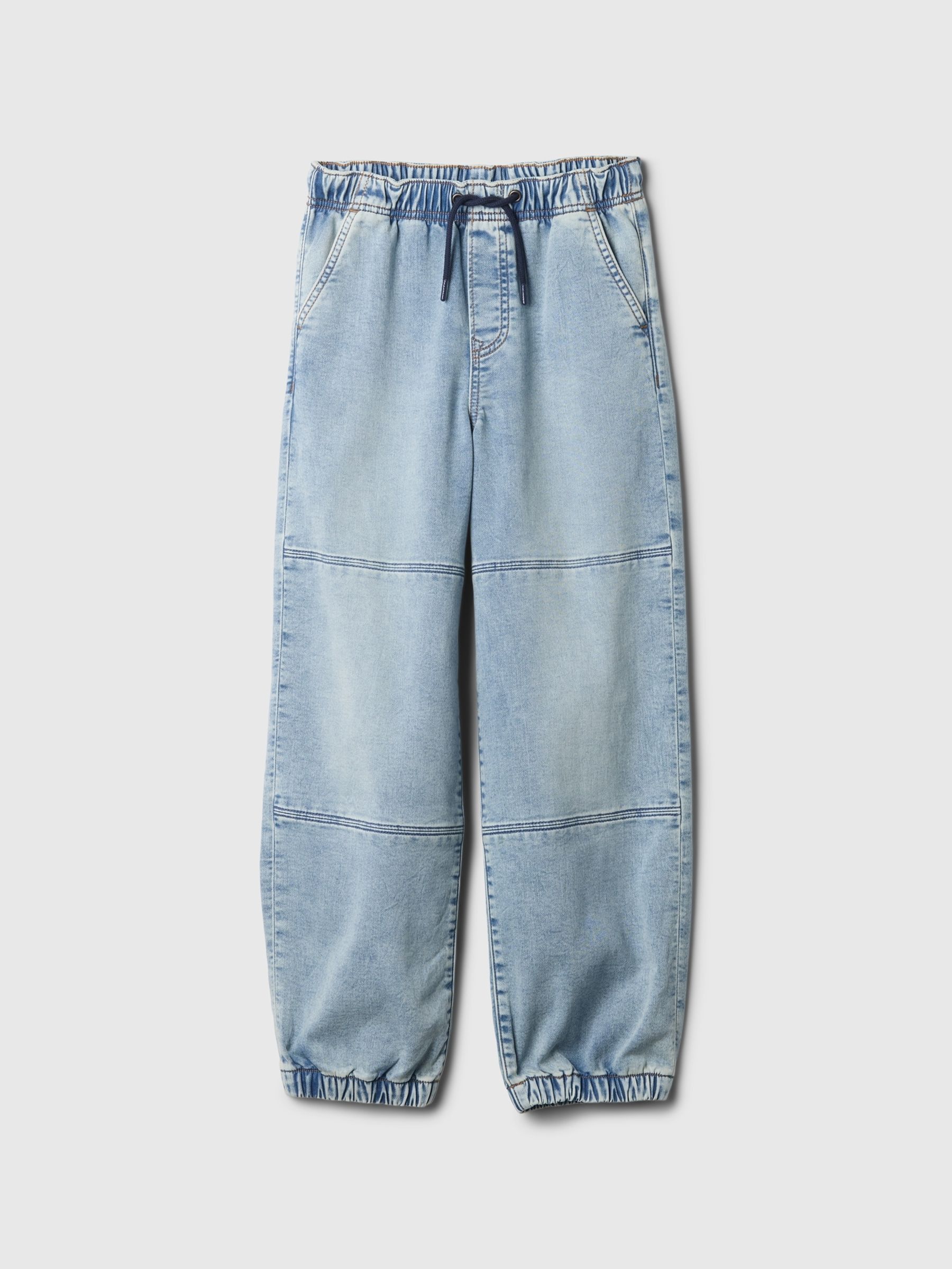 Navy Blue Knit Pull On Jeans (4-13yrs) - Image 4 of 5